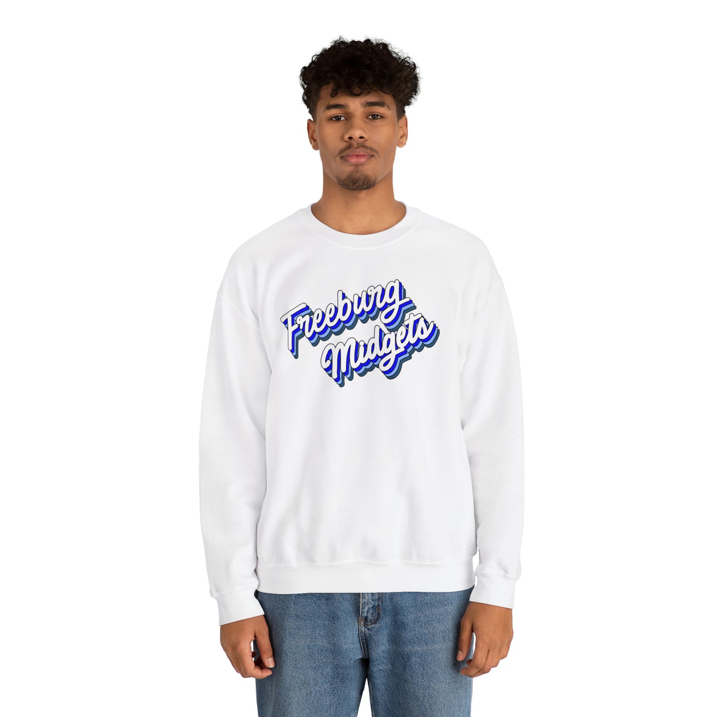 Retro Freeburg Midgets Unisex Heavy Blend™ Crewneck Sweatshirt