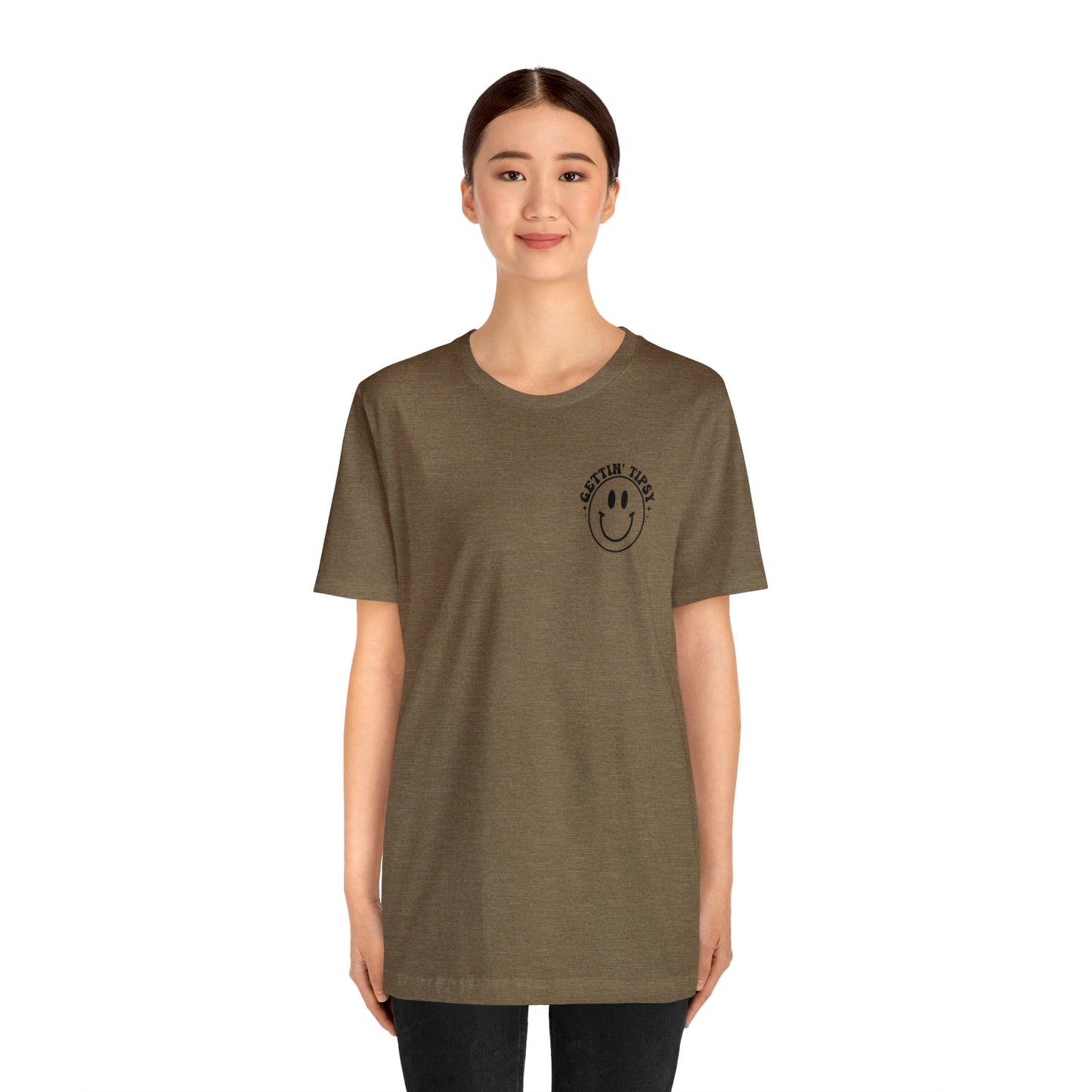 "Errbody in the Lake Gettin' Tipsy" (Front and Back Design) Unisex Jersey Short Sleeve Tee
