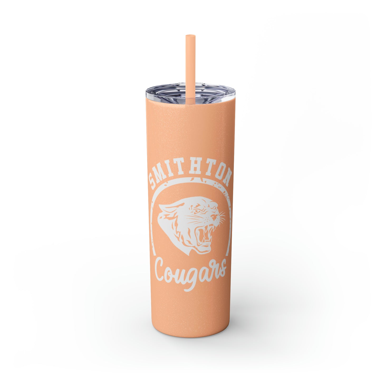 Smithton Cougars Skinny Tumbler with Straw, 20oz