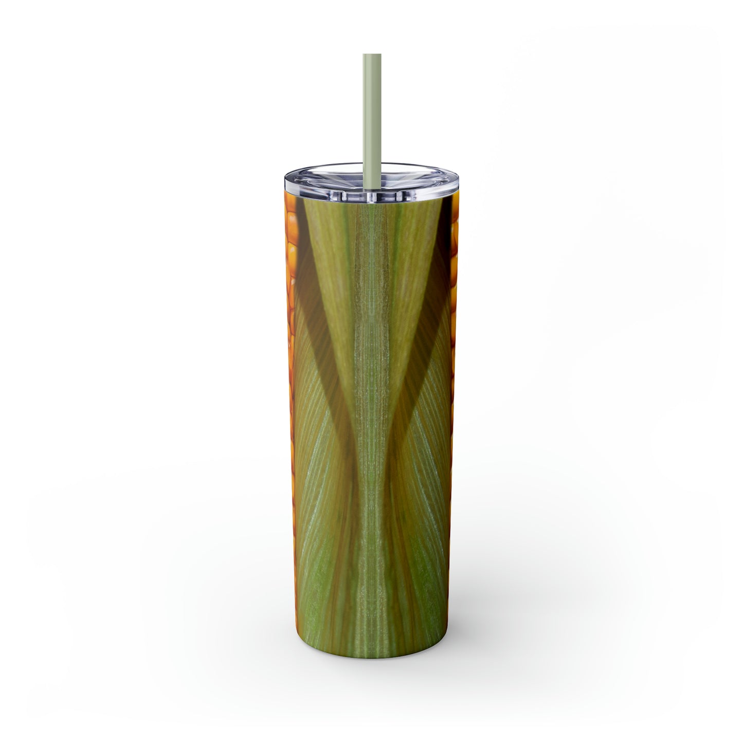 Ear of Corn/ Corn on the Cob Country Farming Skinny Tumbler with Straw, 20oz