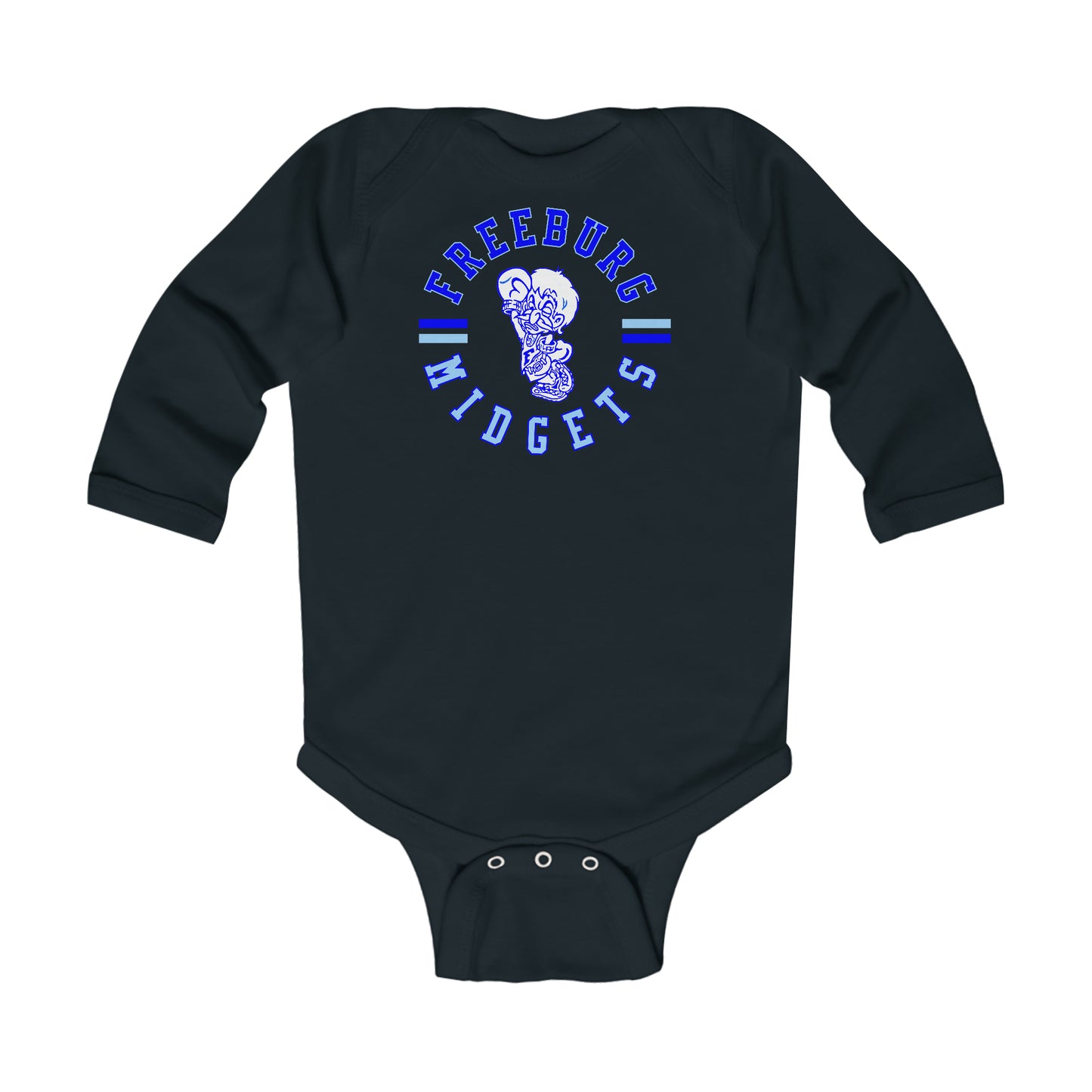 Freeburg Midget Circle Logo Infant Long Sleeve Bodysuit