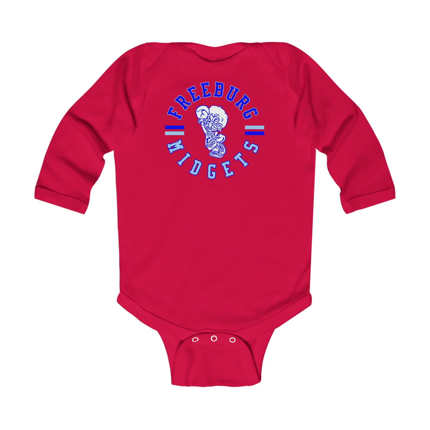 Freeburg Midget Circle Logo Infant Long Sleeve Bodysuit
