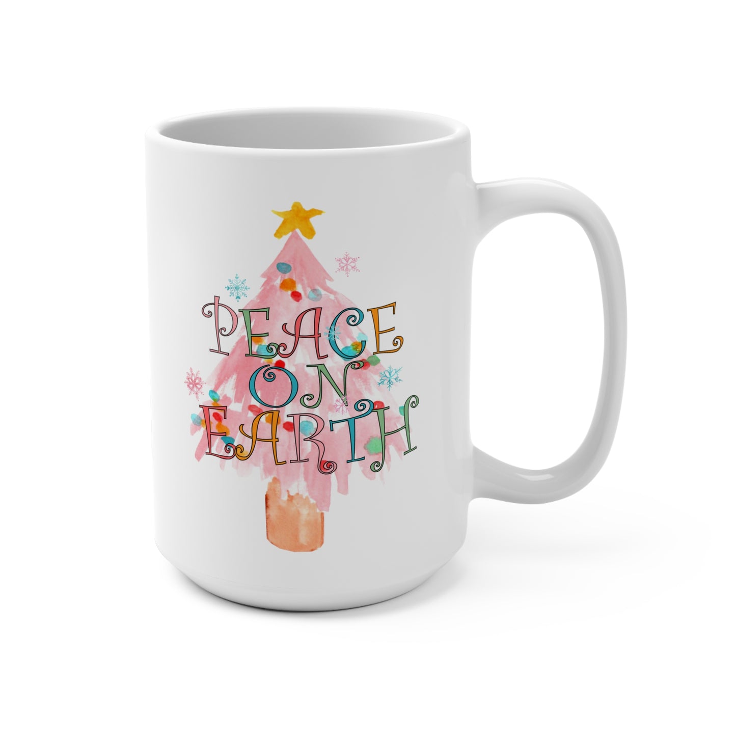 Peace on Earth Christmas/ Holiday Mug 15oz