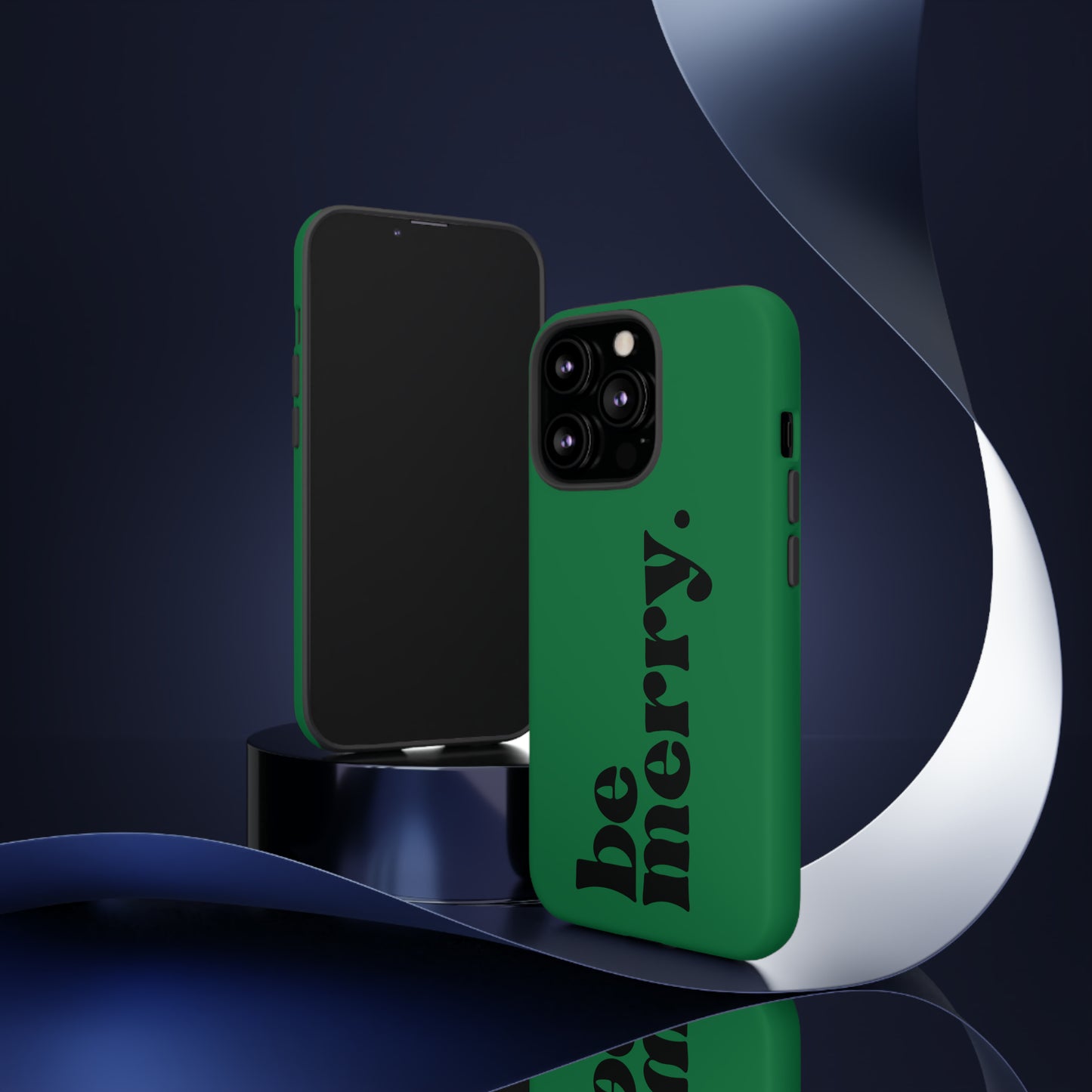 be merry Christmas/ Holiday Apple iPhone Tough Cases