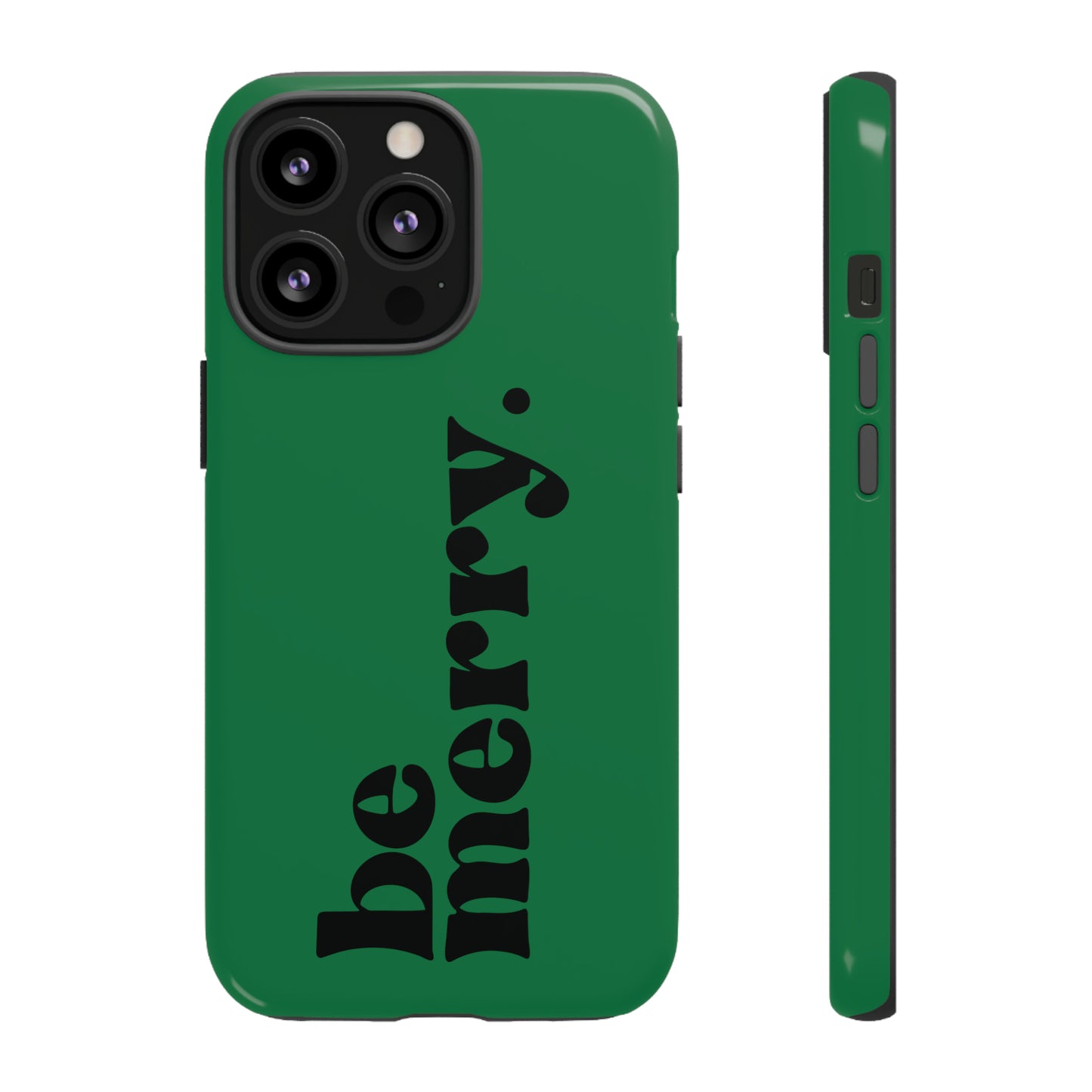 be merry Christmas/ Holiday Apple iPhone Tough Cases