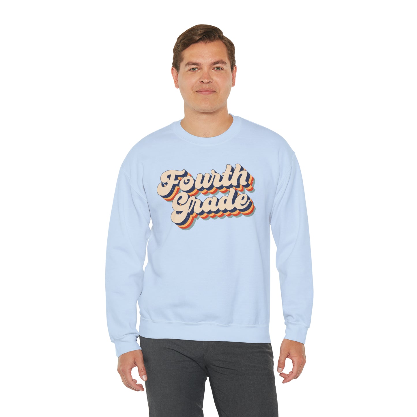 Retro Fourth Grade Unisex Heavy Blend™ Crewneck Sweatshirt