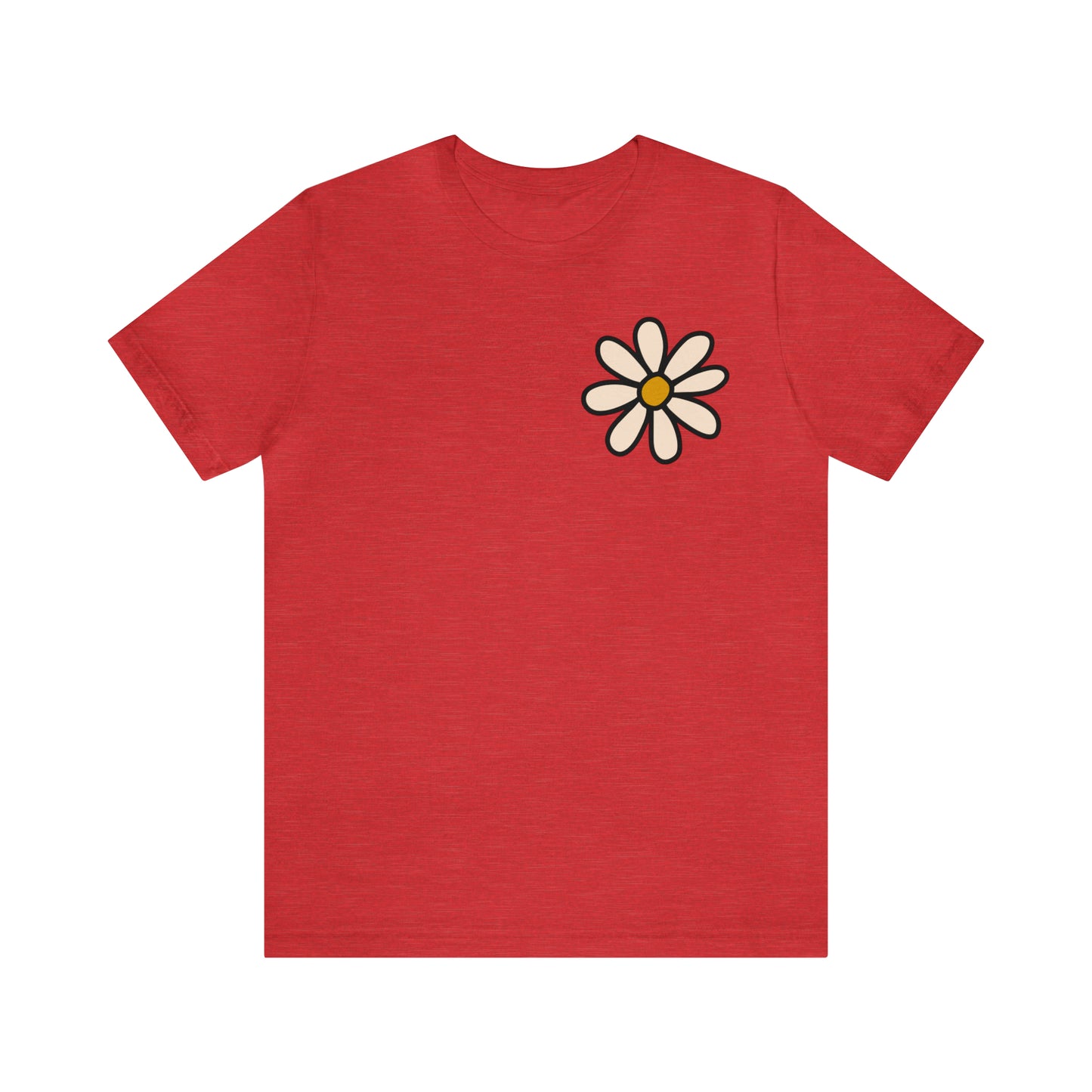 Distressed Daisy Love Like Jesus - Front and Back Design - T-Shirt