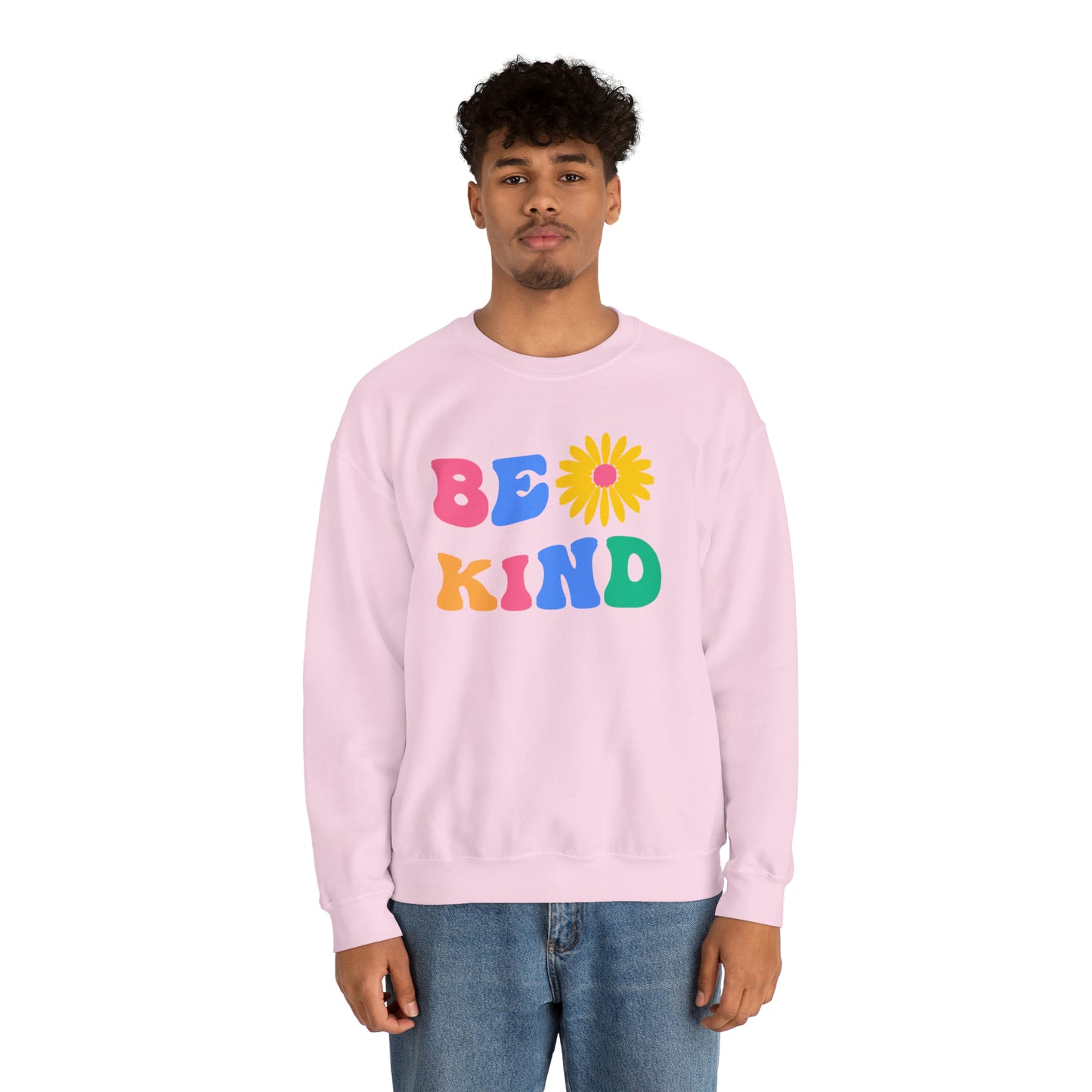 Be Kind Retro Warm Colored Unisex Heavy Blend™ Crewneck Sweatshirt