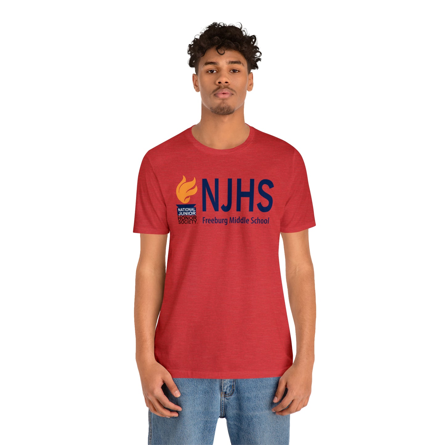 Freeburg Middle School Golden Torch NJHS Bella Jersey Short Sleeve Tee (Unisex)