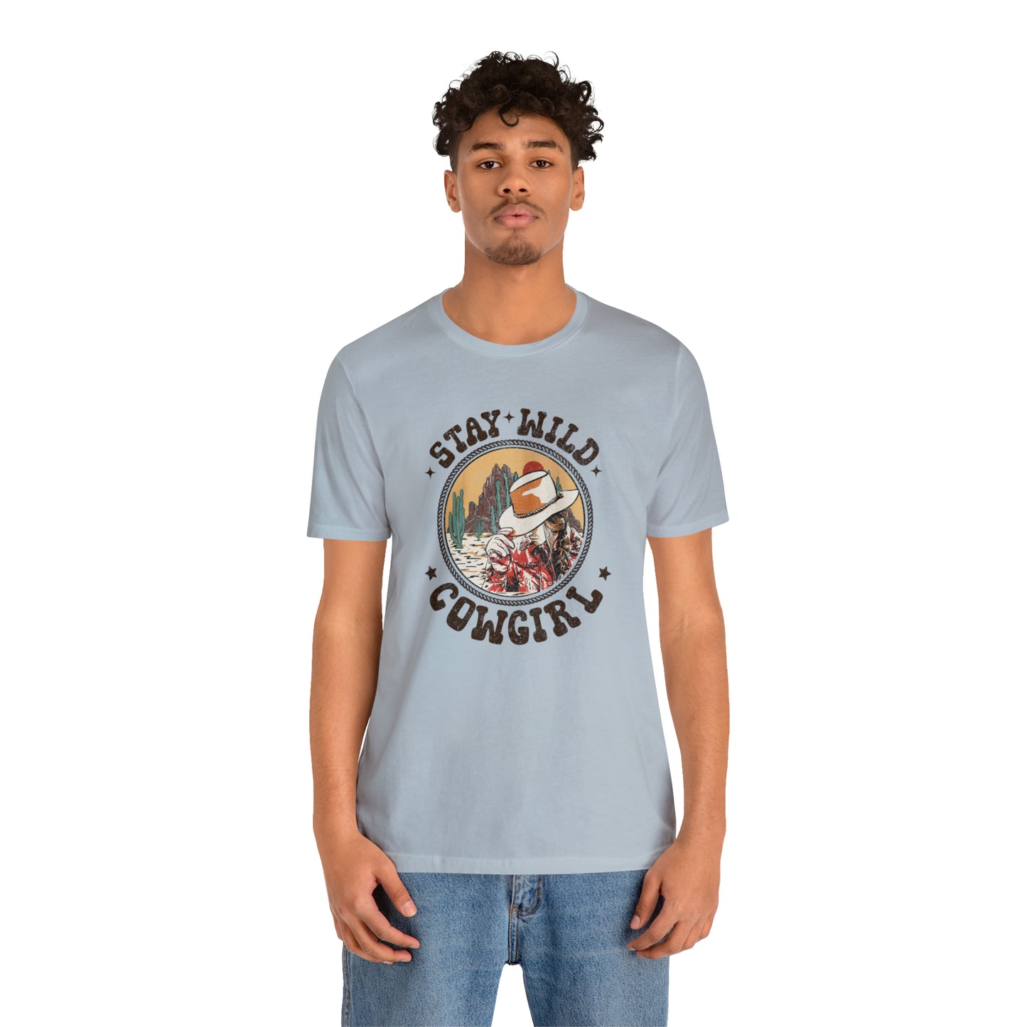 "Stay Wild Cowgirl" Unisex Jersey Short Sleeve Tee