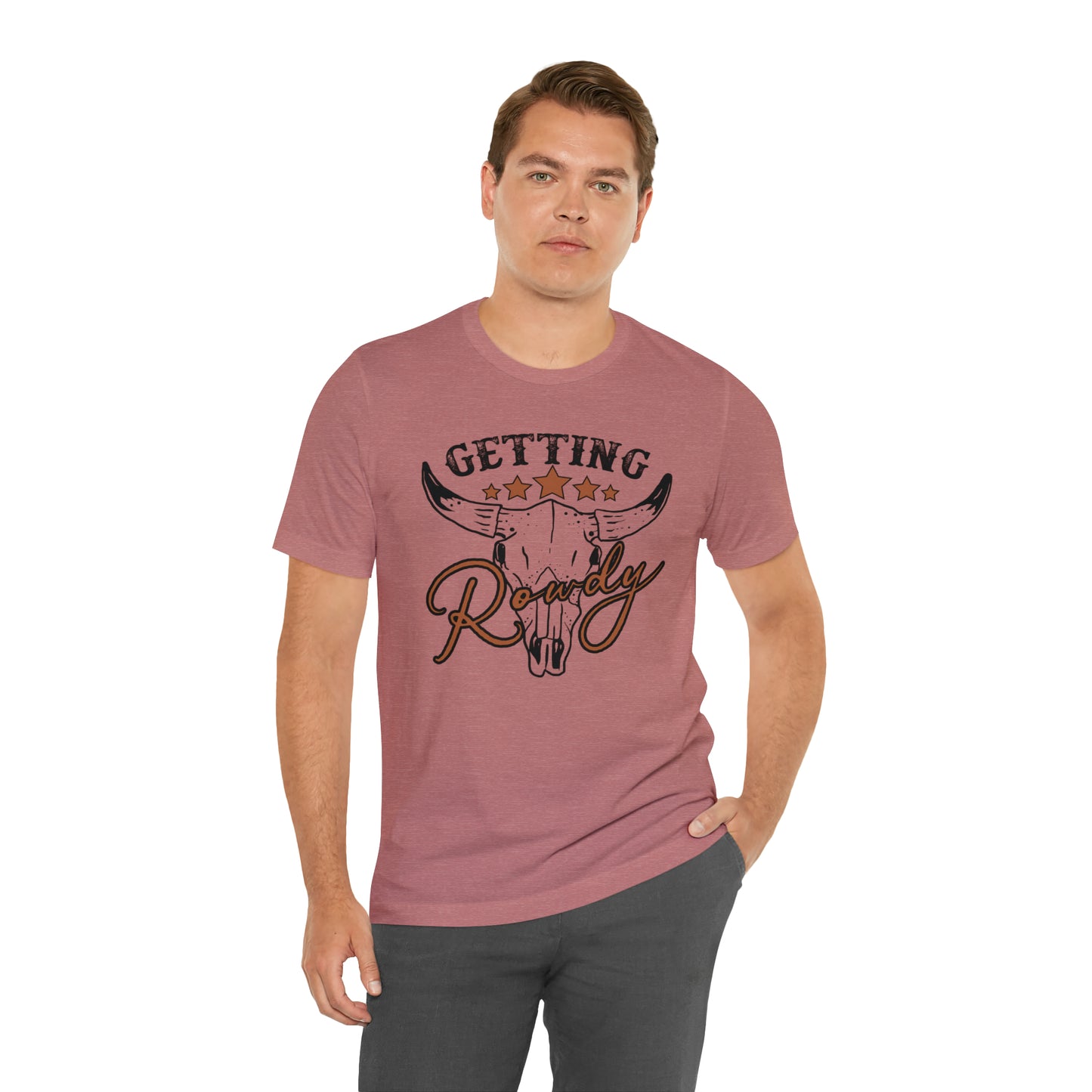 Vintage Getting Rowdy Party/ Bridesmaid/ Groomsman T-Shirt - Black Ink