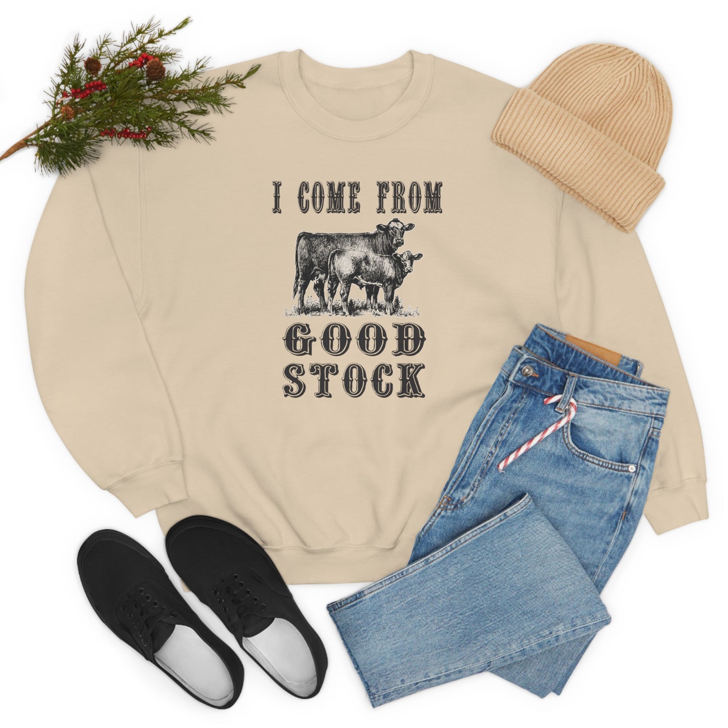 "I come from Good Stock" - Unisex Heavy Blend™ Crewneck Sweatshirt