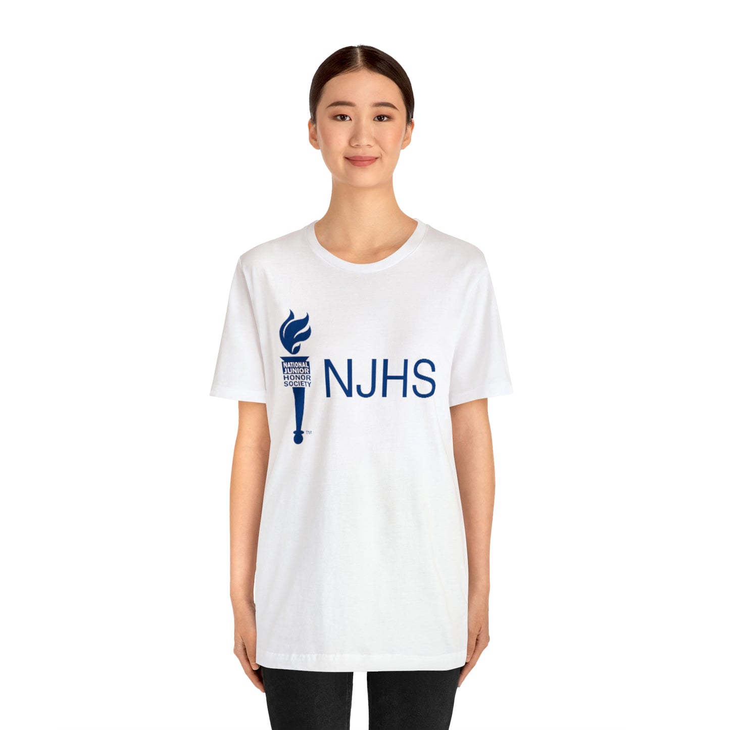 NJHS National Junior Honor Society Torch Bella Jersey Short Sleeve Tee (Unisex)