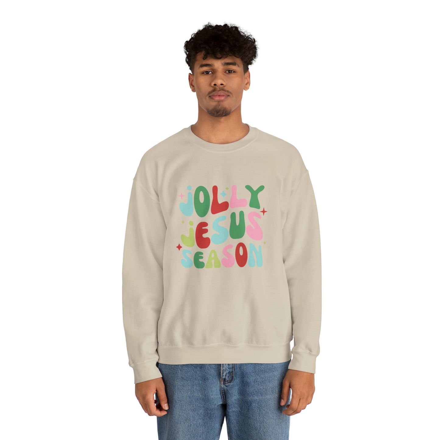 Jolly Jesus Season Unisex Heavy Blend™ Crewneck Sweatshirt
