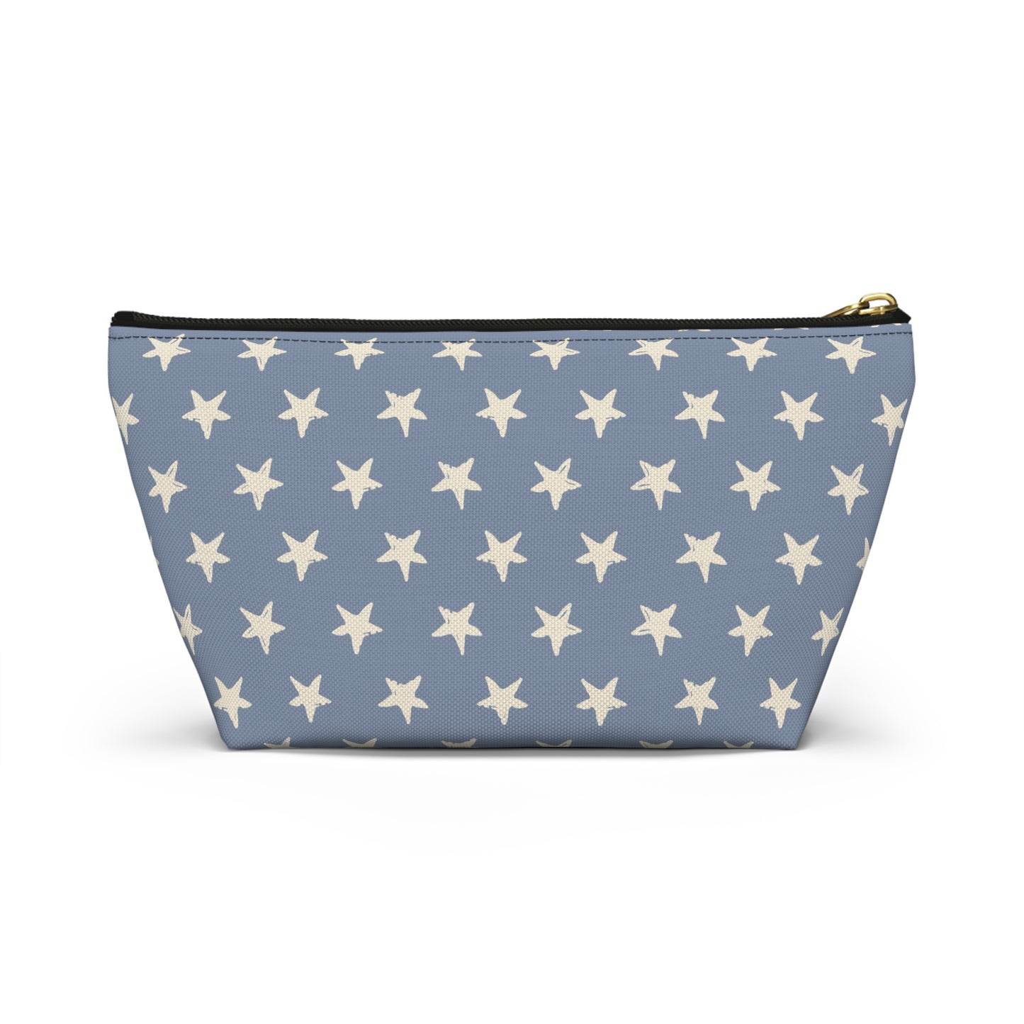 USA America 4th of July Distressed Stars Design Accessory Pouch w T-bottom