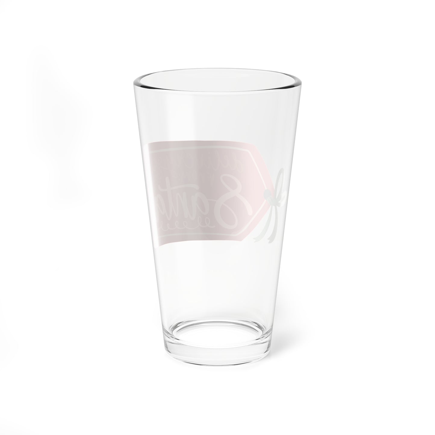 Santa Tag Mixing Glass, 16oz