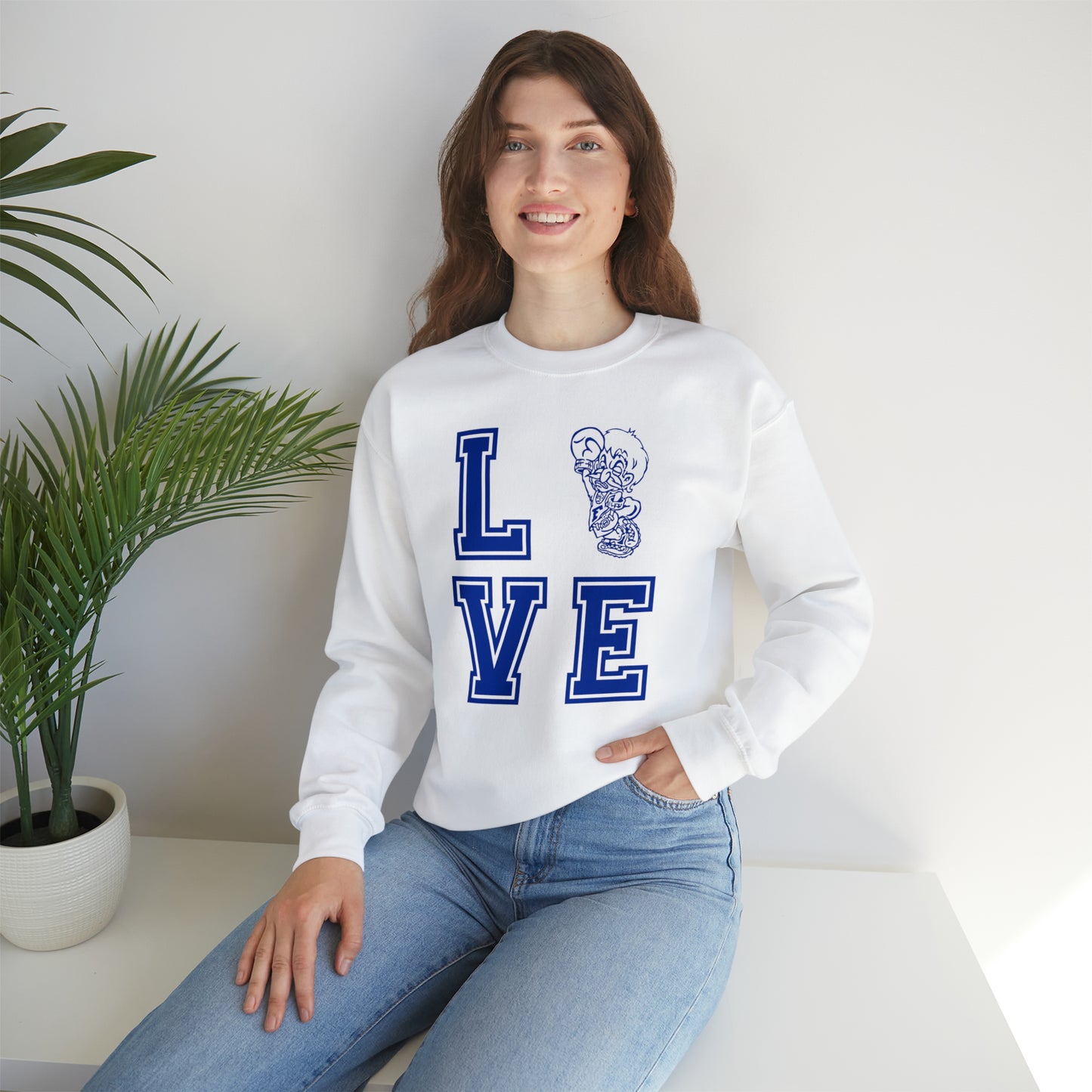 "Love Freeburg Midgets" Unisex Heavy Blend™ Crewneck Sweatshirt