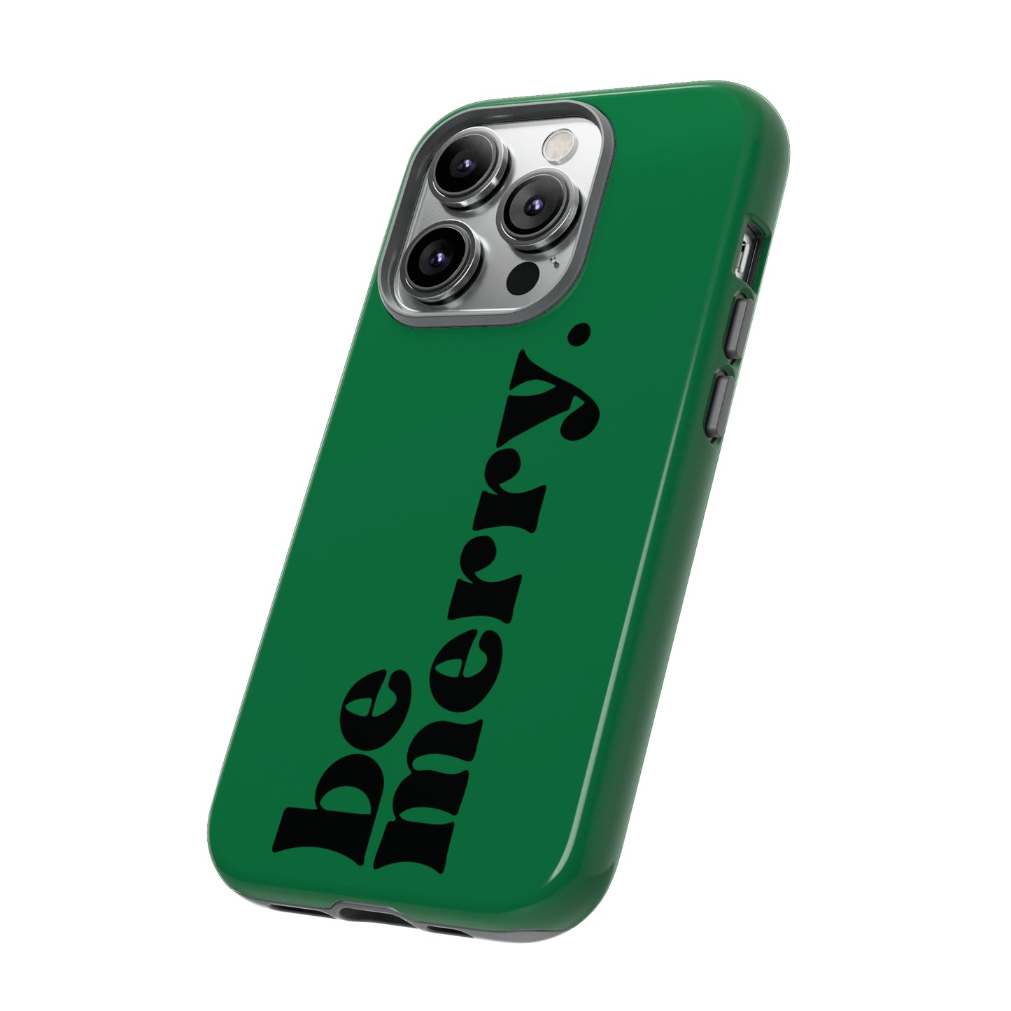be merry Christmas/ Holiday Apple iPhone Tough Cases