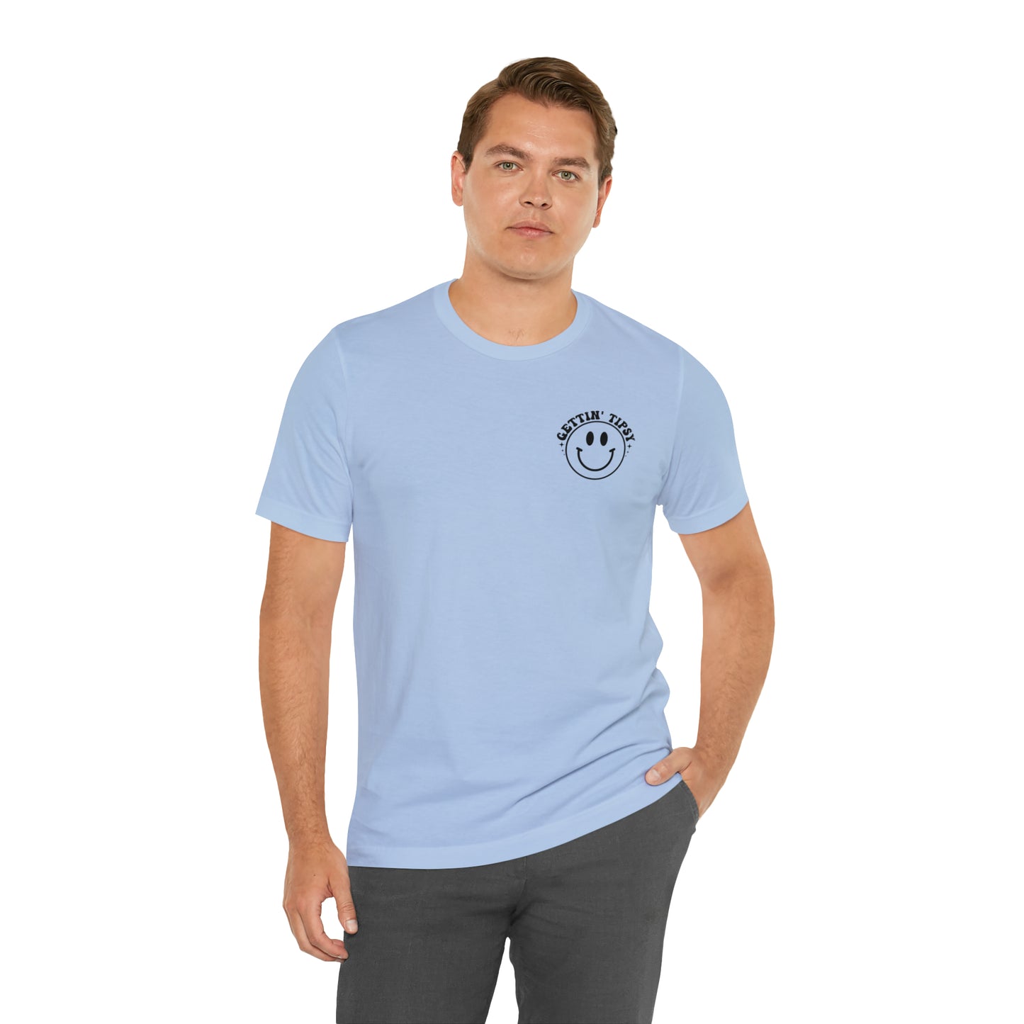 "Errbody in the Lake Gettin' Tipsy" (Front and Back Design) Unisex Jersey Short Sleeve Tee
