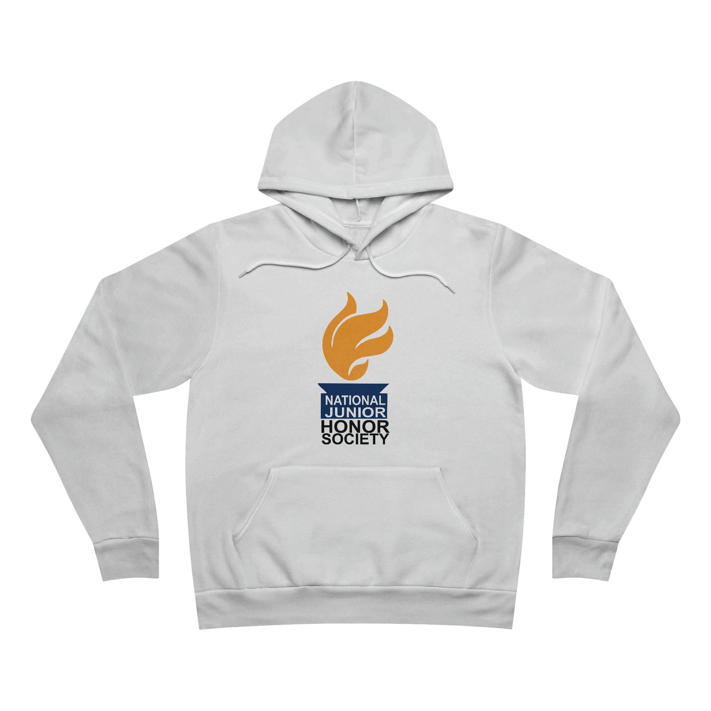 Freeburg Middle School Golden Vertical Torch and Words NJHS Unisex Sponge Fleece Pullover Hoodie