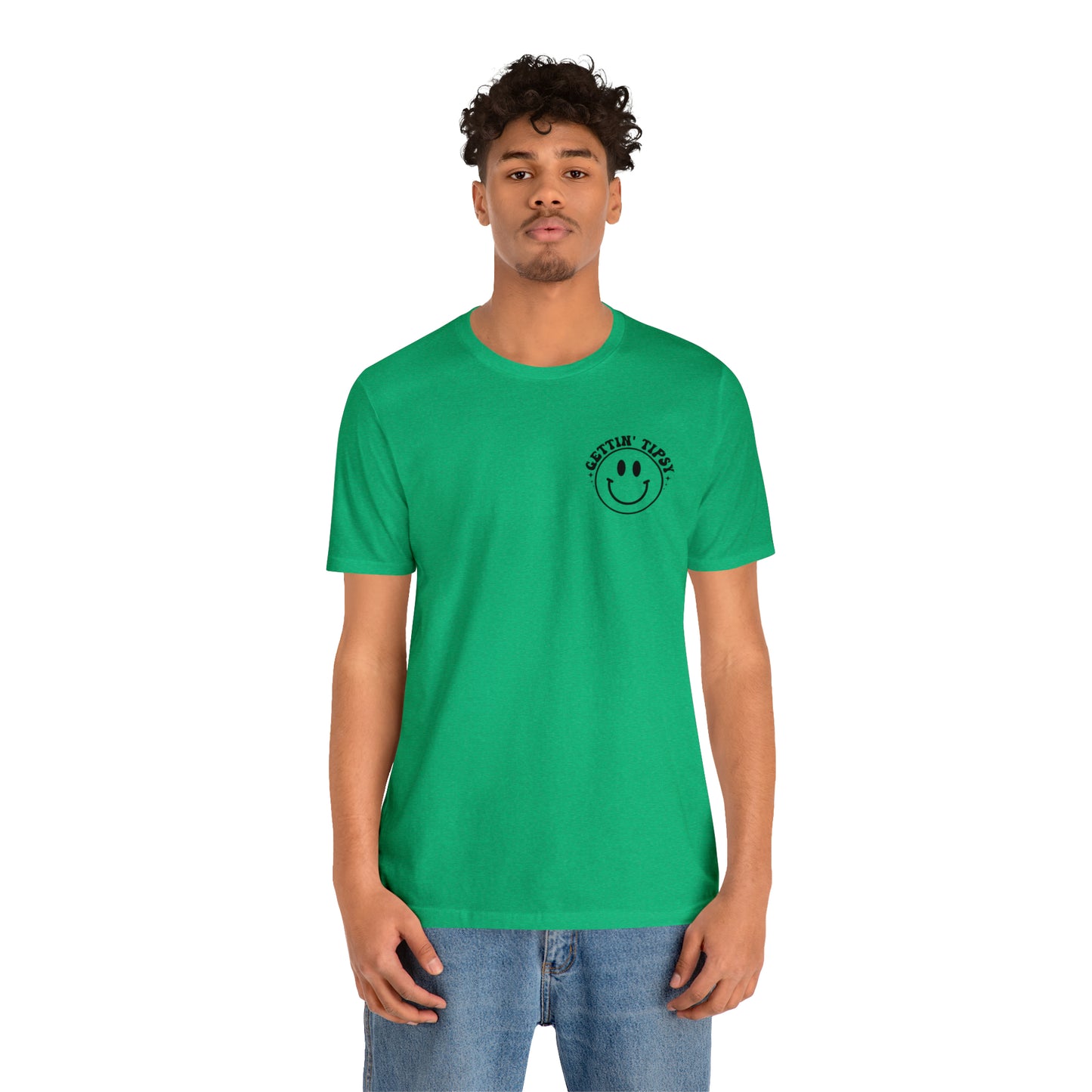 "Errbody in the Lake Gettin' Tipsy" (Front and Back Design) Unisex Jersey Short Sleeve Tee