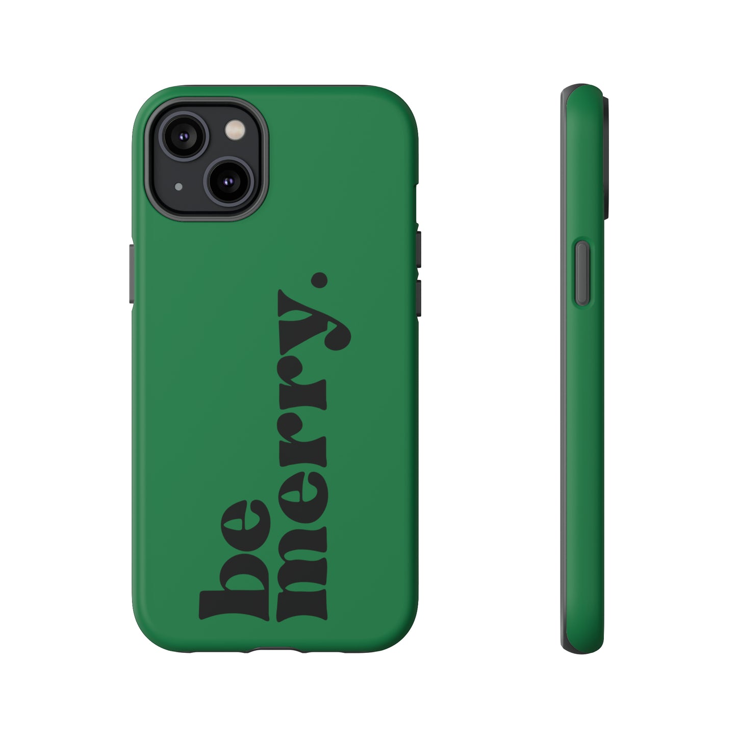 be merry Christmas/ Holiday Apple iPhone Tough Cases