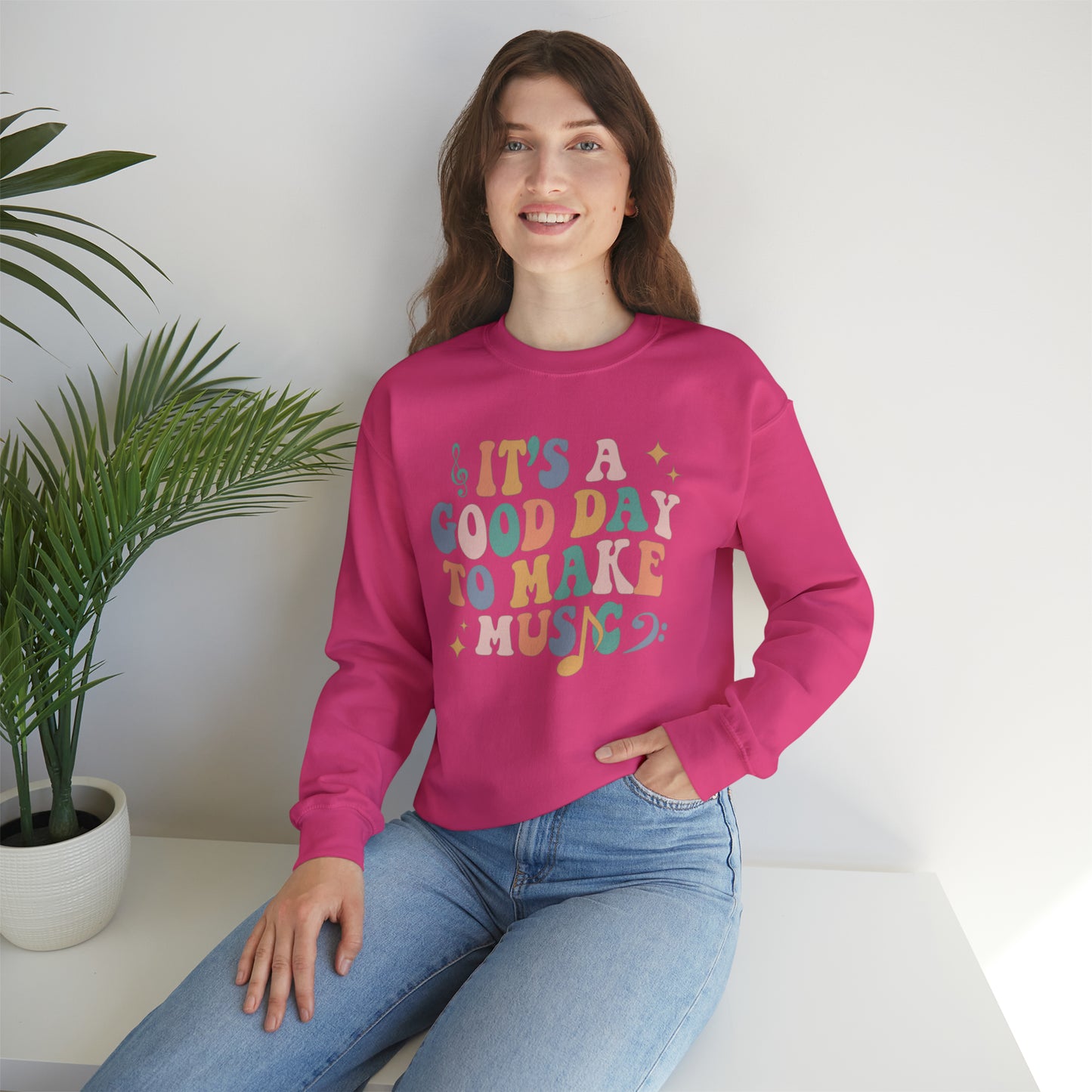 It's a Good Day to Make Music Heavyweight Crewneck Sweatshirt