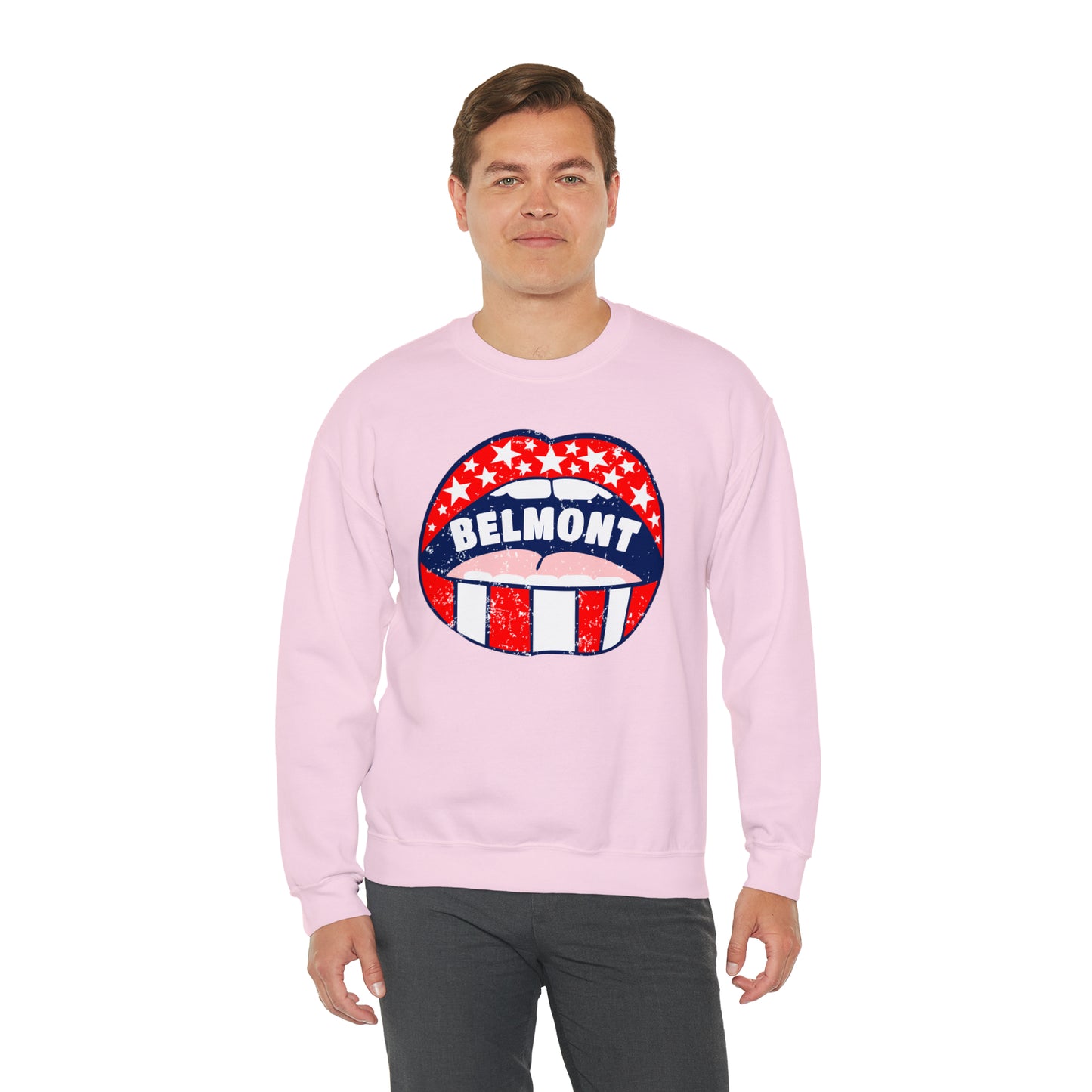 Belmont University Lips Crewneck Sweatshirt