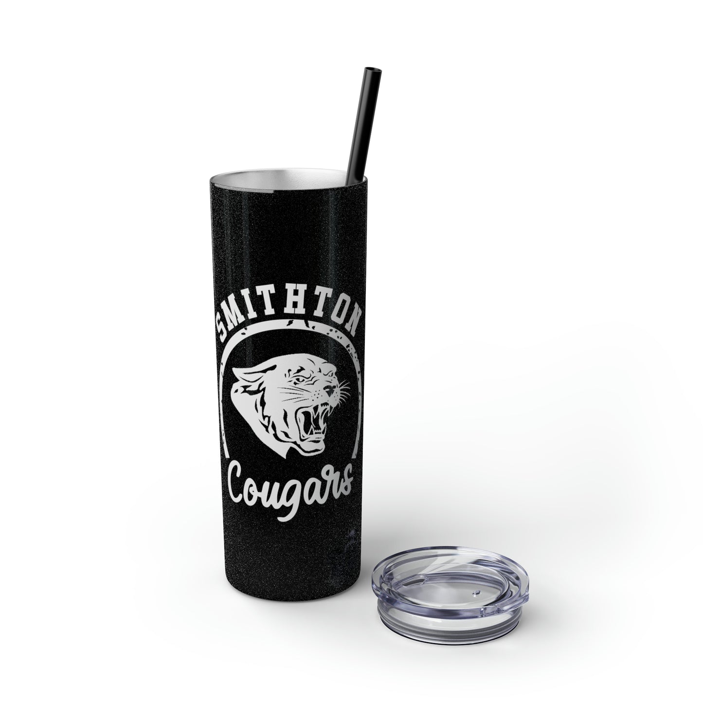 Smithton Cougars Skinny Tumbler with Straw, 20oz