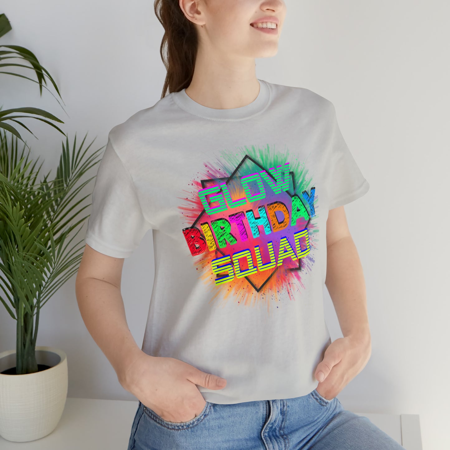 Glow Birthday Squad T-Shirt