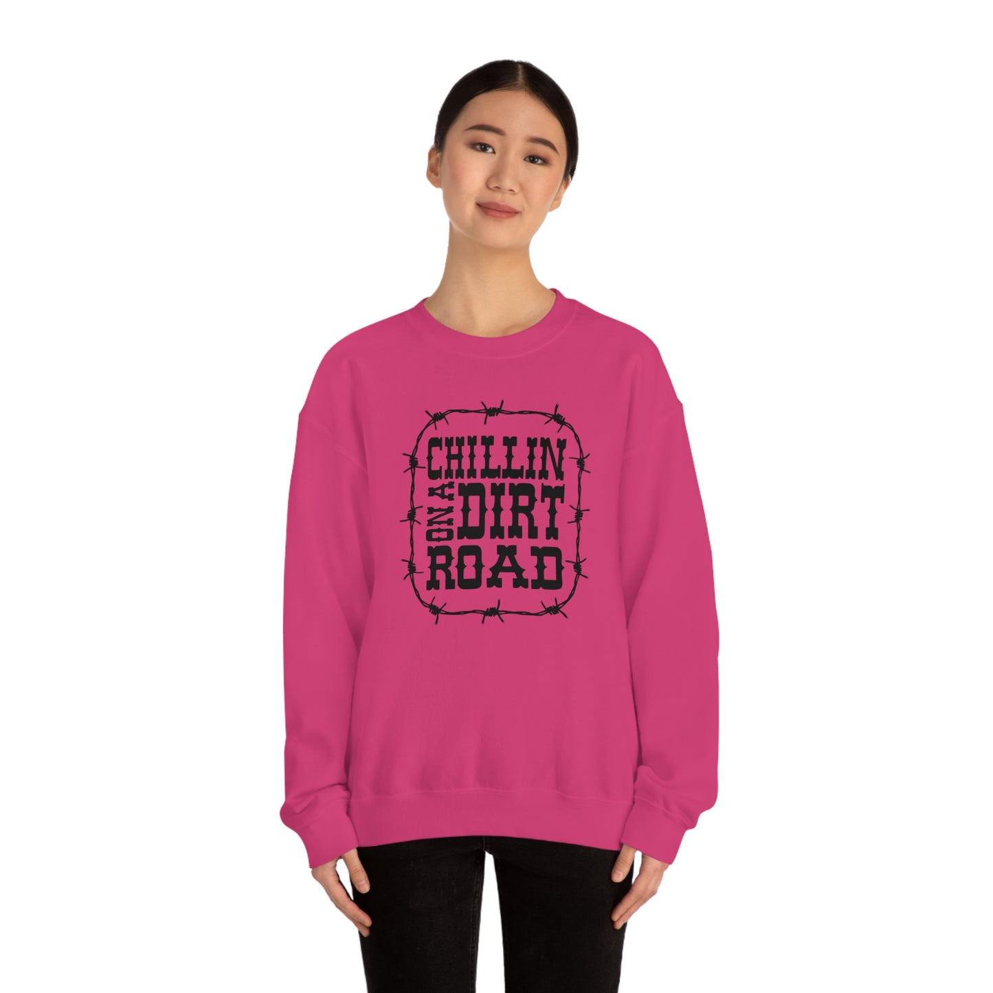 "Chillin' on a Dirt Road" - Unisex Heavy Blend™ Crewneck Sweatshirt