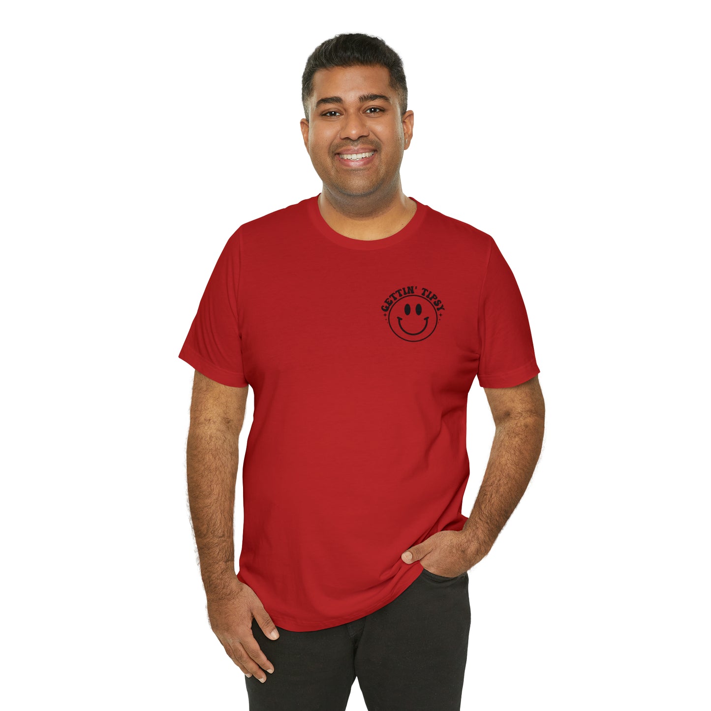 "Errbody in the Lake Gettin' Tipsy" (Front and Back Design) Unisex Jersey Short Sleeve Tee