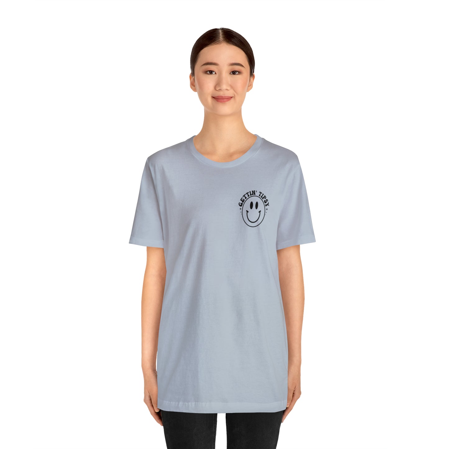 "Errbody in the Lake Gettin' Tipsy" (Front and Back Design) Unisex Jersey Short Sleeve Tee