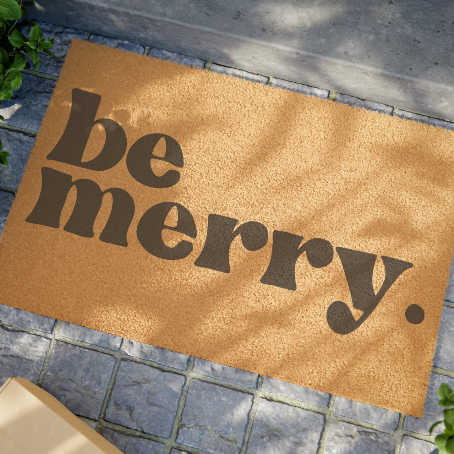 be merry Christmas/ Holiday Coir Mat