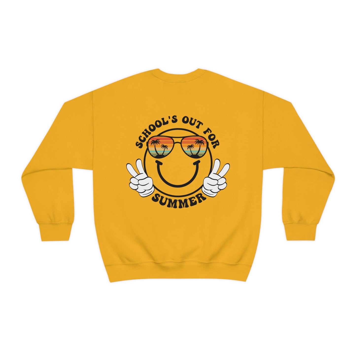 "Schools Out for Summer" Front & Back Design - Unisex Heavy Blend™ Crewneck Sweatshirt