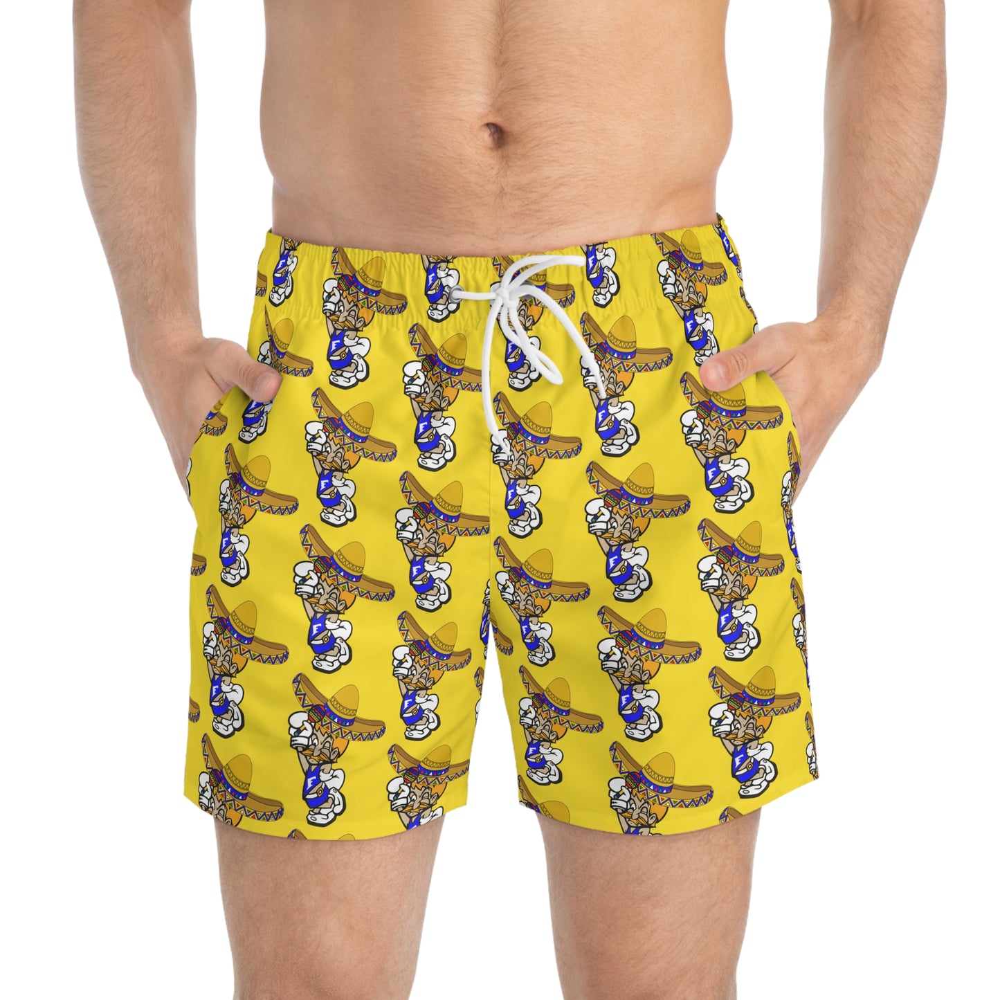 Sombrero Midget Swim Trunks - Yellow