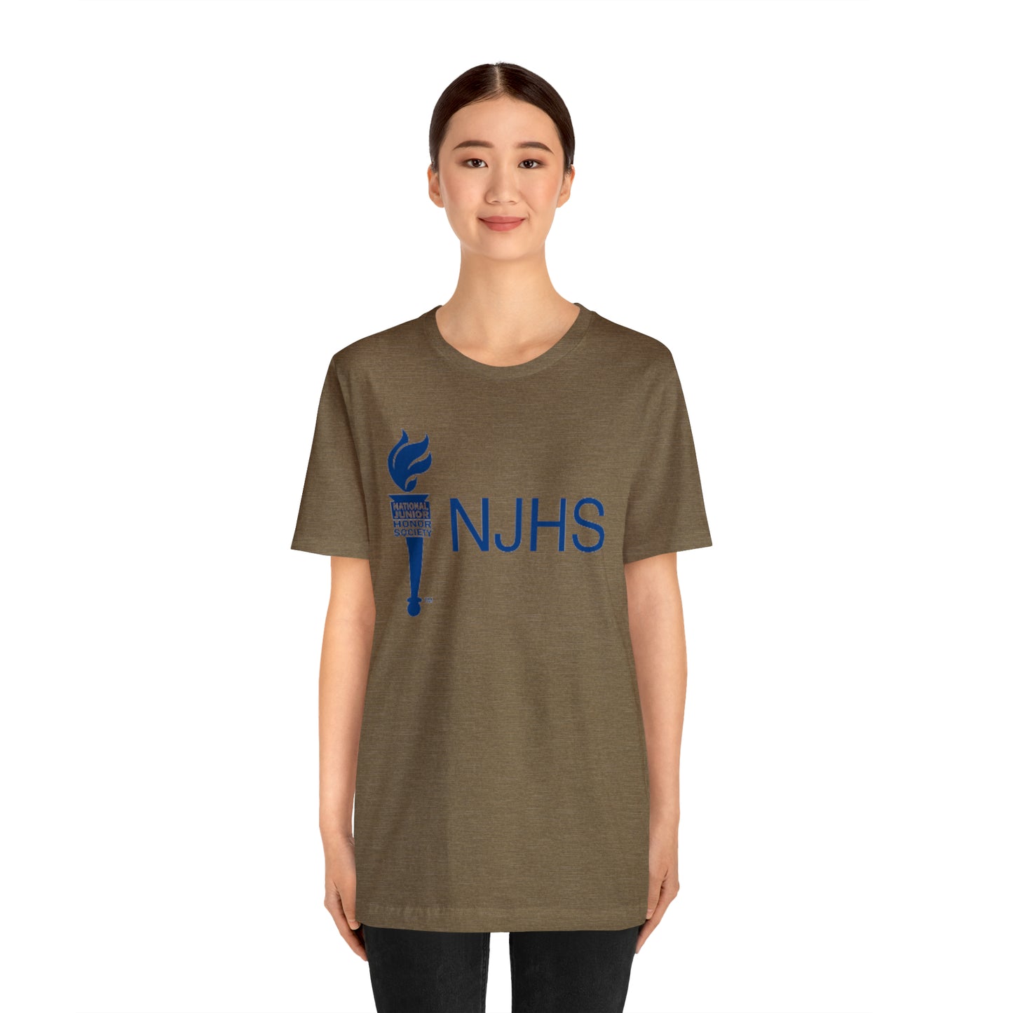 NJHS National Junior Honor Society Torch Bella Jersey Short Sleeve Tee (Unisex)