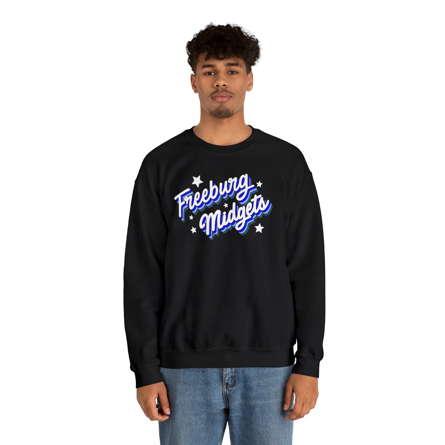 Retro Freeburg Midgets Unisex Heavy Blend™ Crewneck Sweatshirt