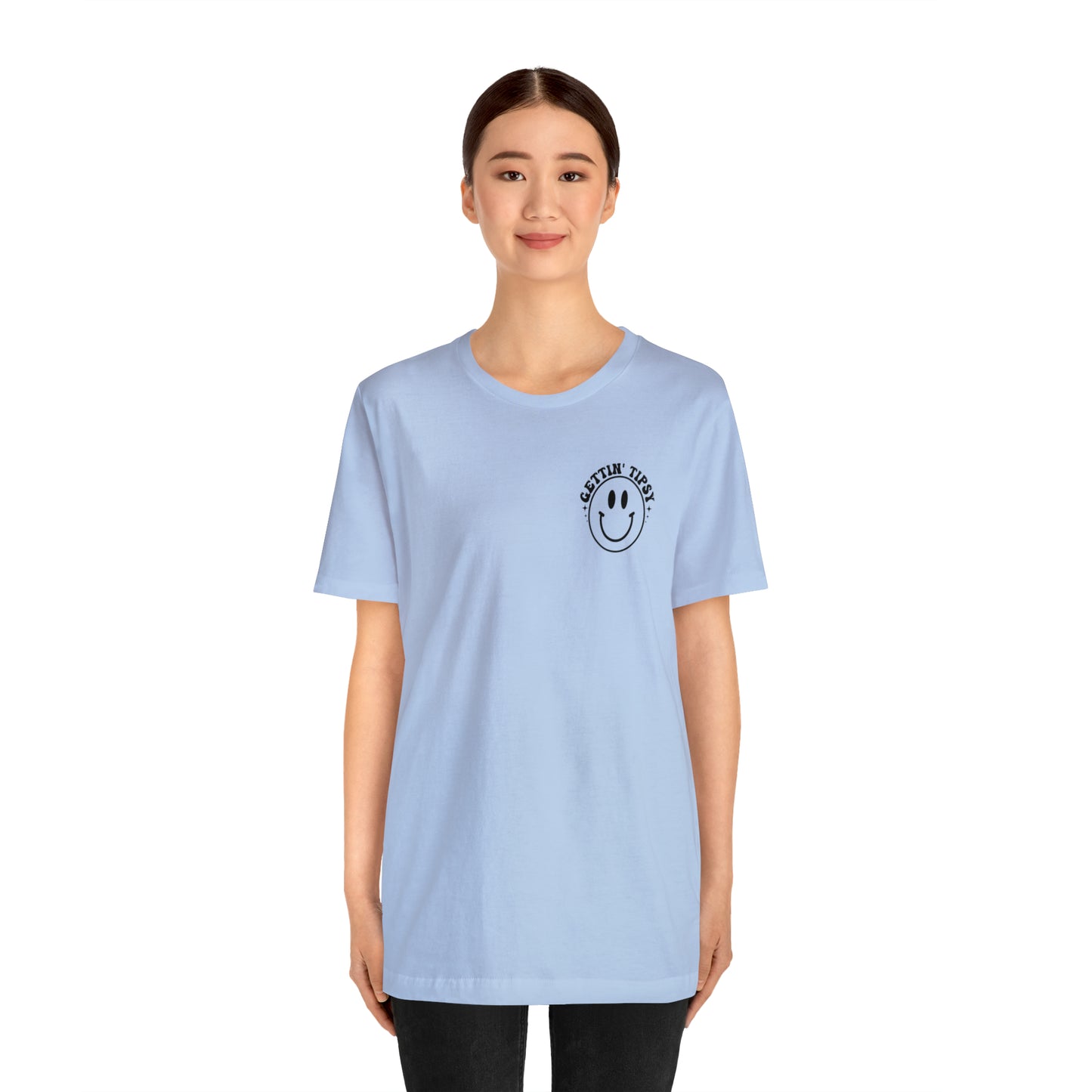 "Errbody in the Lake Gettin' Tipsy" (Front and Back Design) Unisex Jersey Short Sleeve Tee