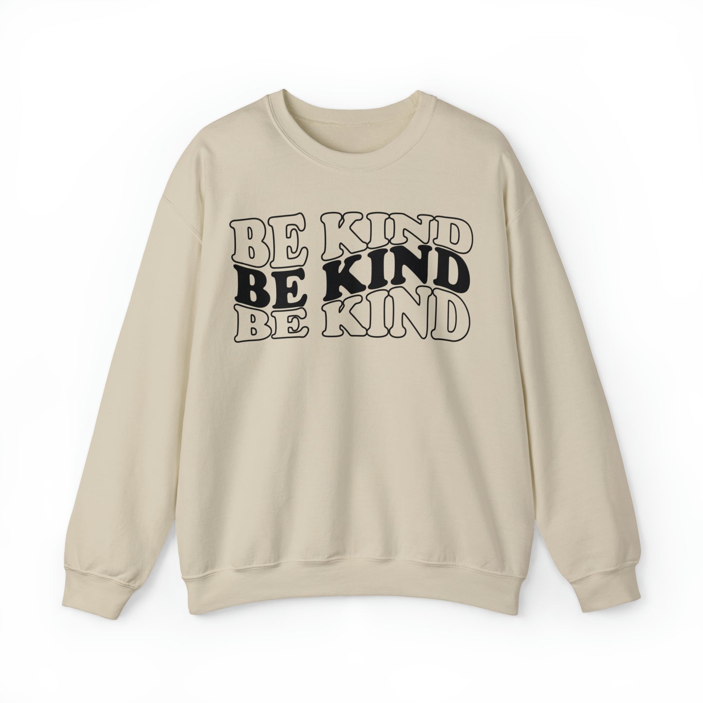 Be Kind Black Logo Unisex Heavy Blend™ Crewneck Sweatshirt