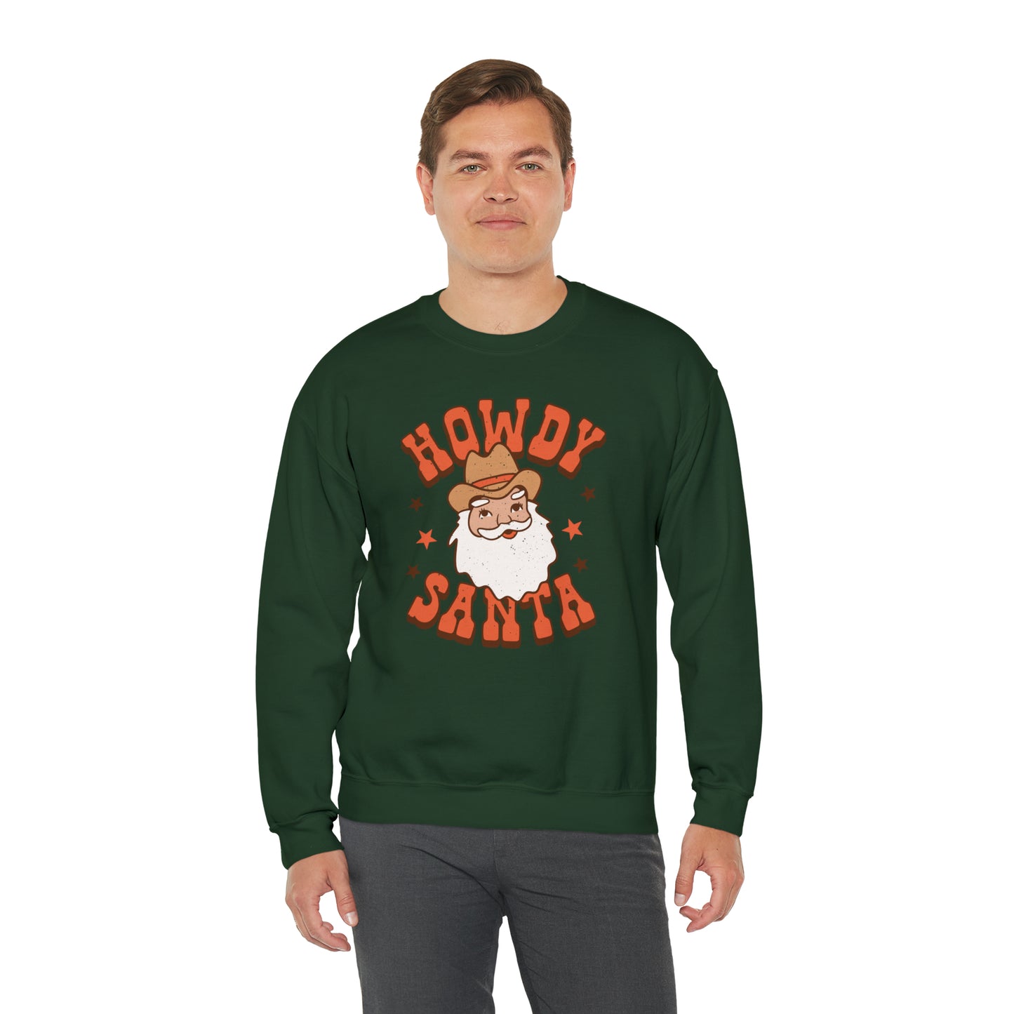 Howdy Santa Heavyweight Crewneck Sweatshirt
