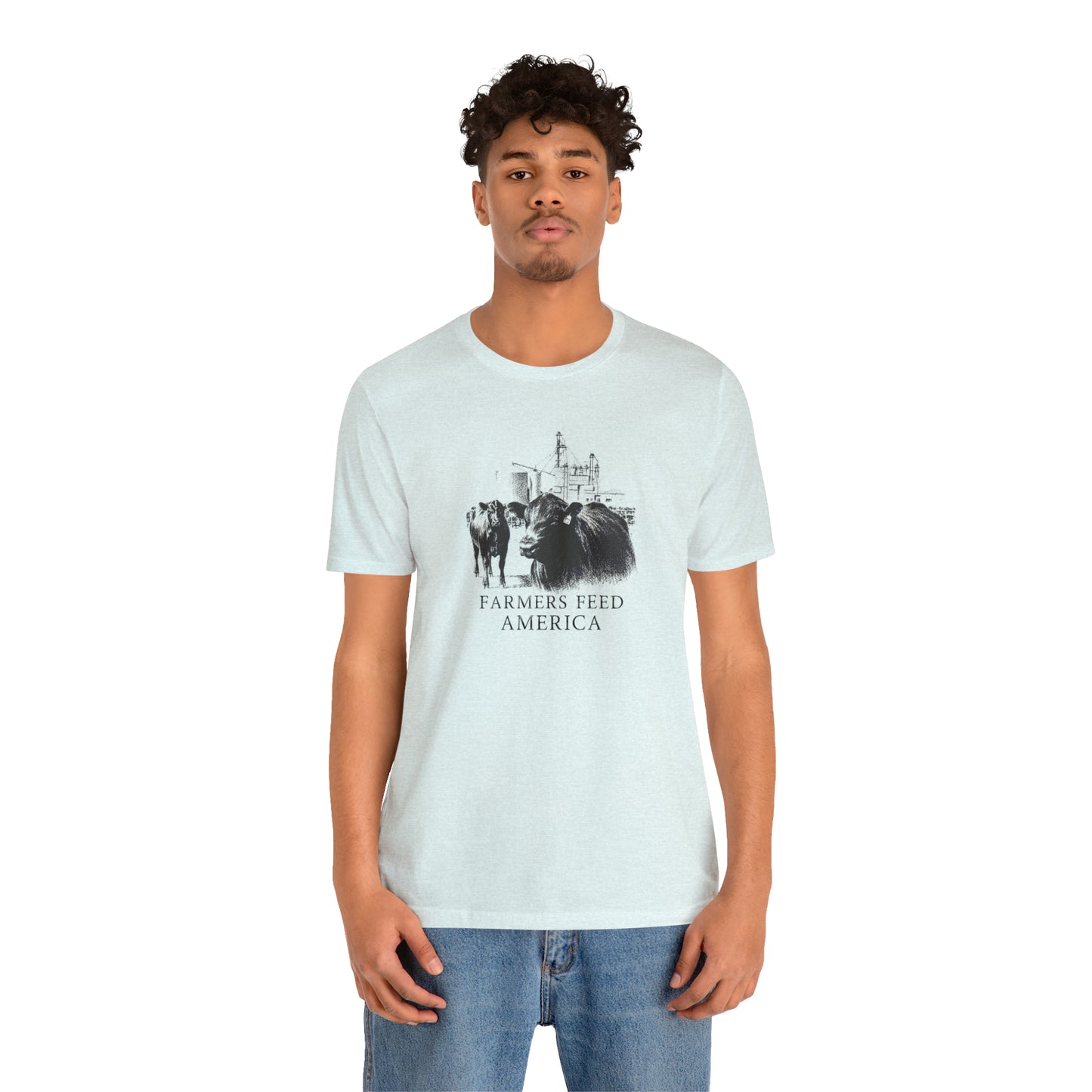 "Farmers Feed America" Unisex Jersey Short Sleeve Tee