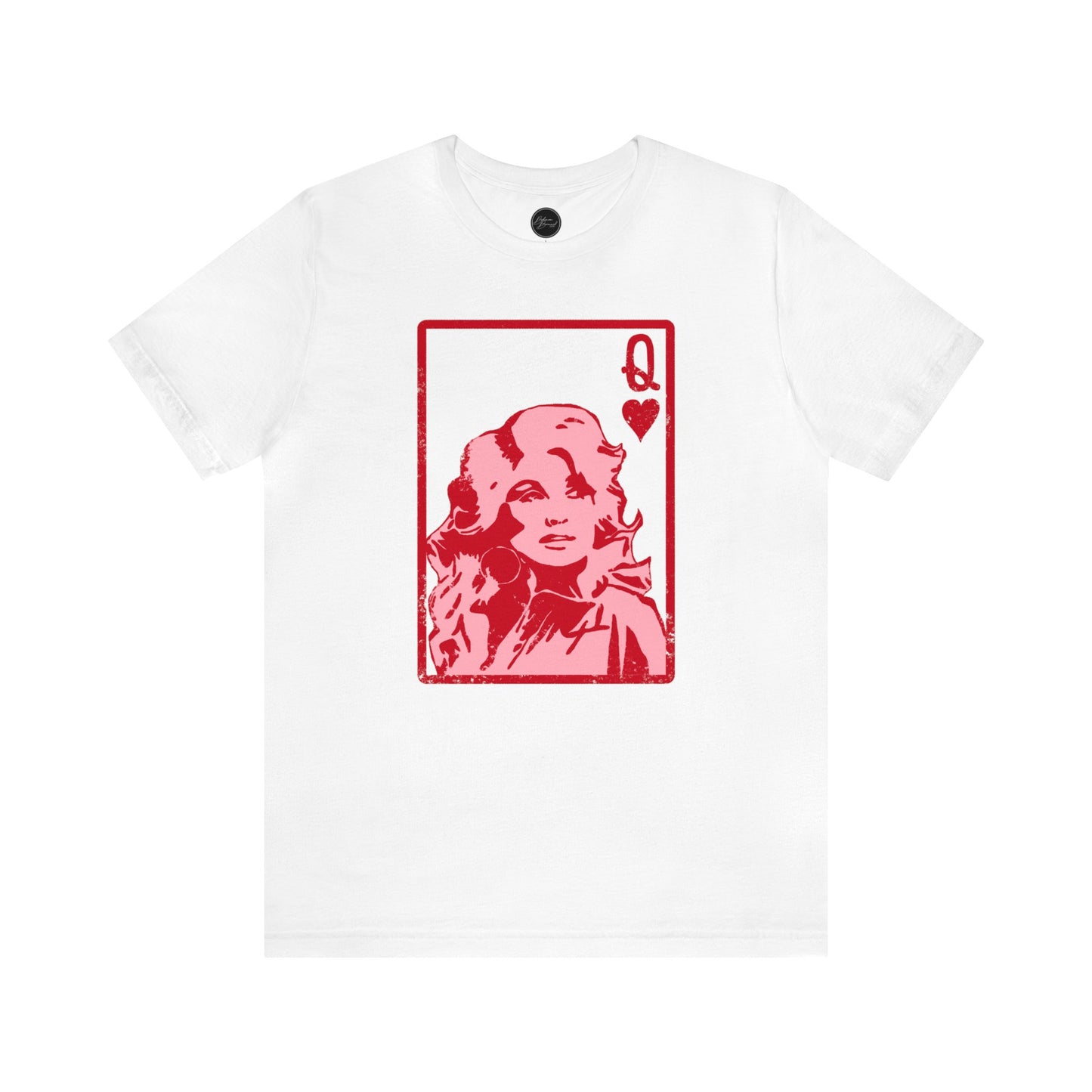 Dolly Queen of Hearts Valentine Bella Jersey Short Sleeve Tee (Unisex)