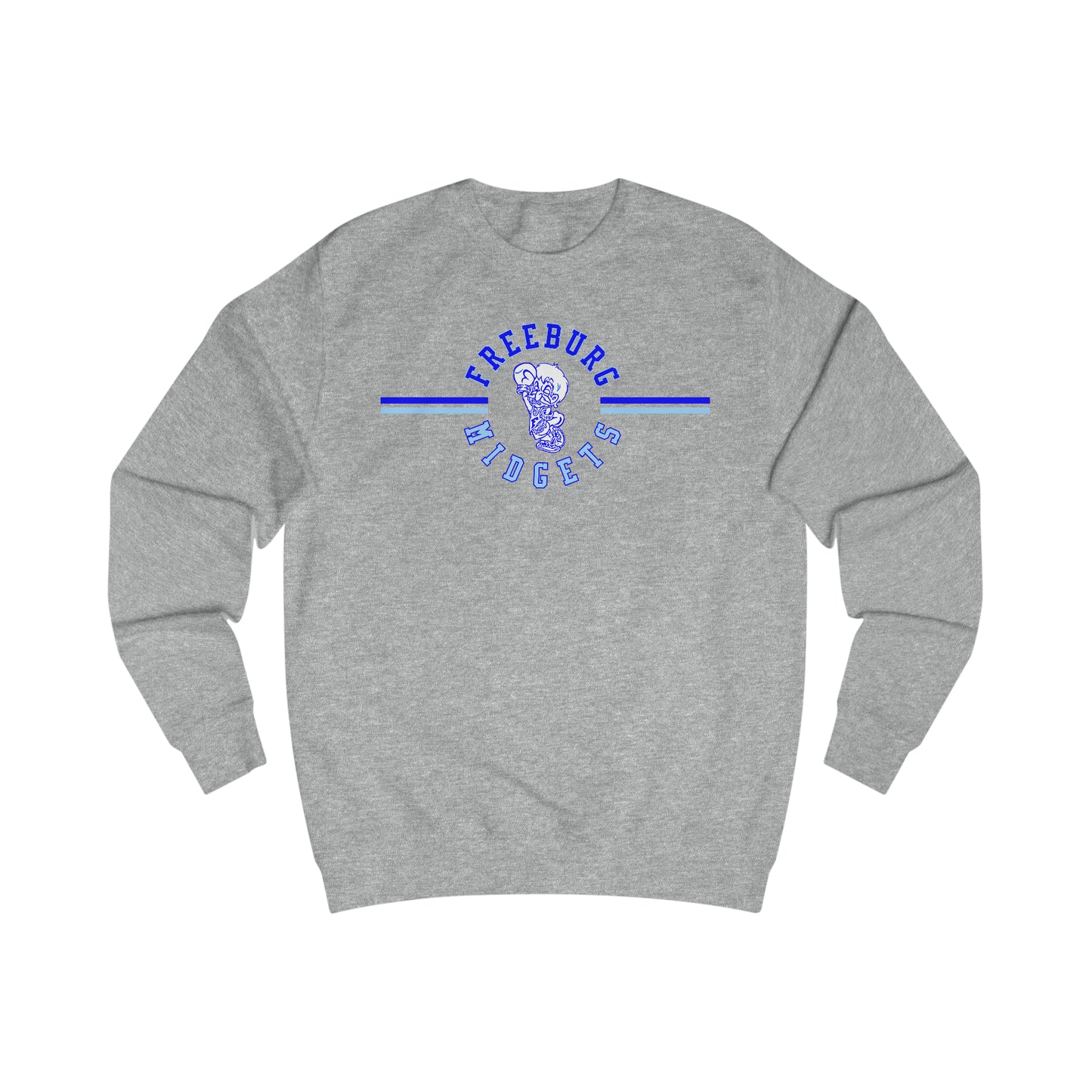 Freeburg Midgets Multi-Striped Logo Unisex Heavy Blend Crewneck Sweatshirt
