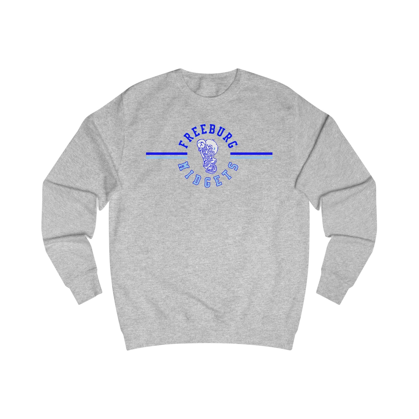 Freeburg Midgets Multi-Striped Logo Unisex Heavy Blend Crewneck Sweatshirt