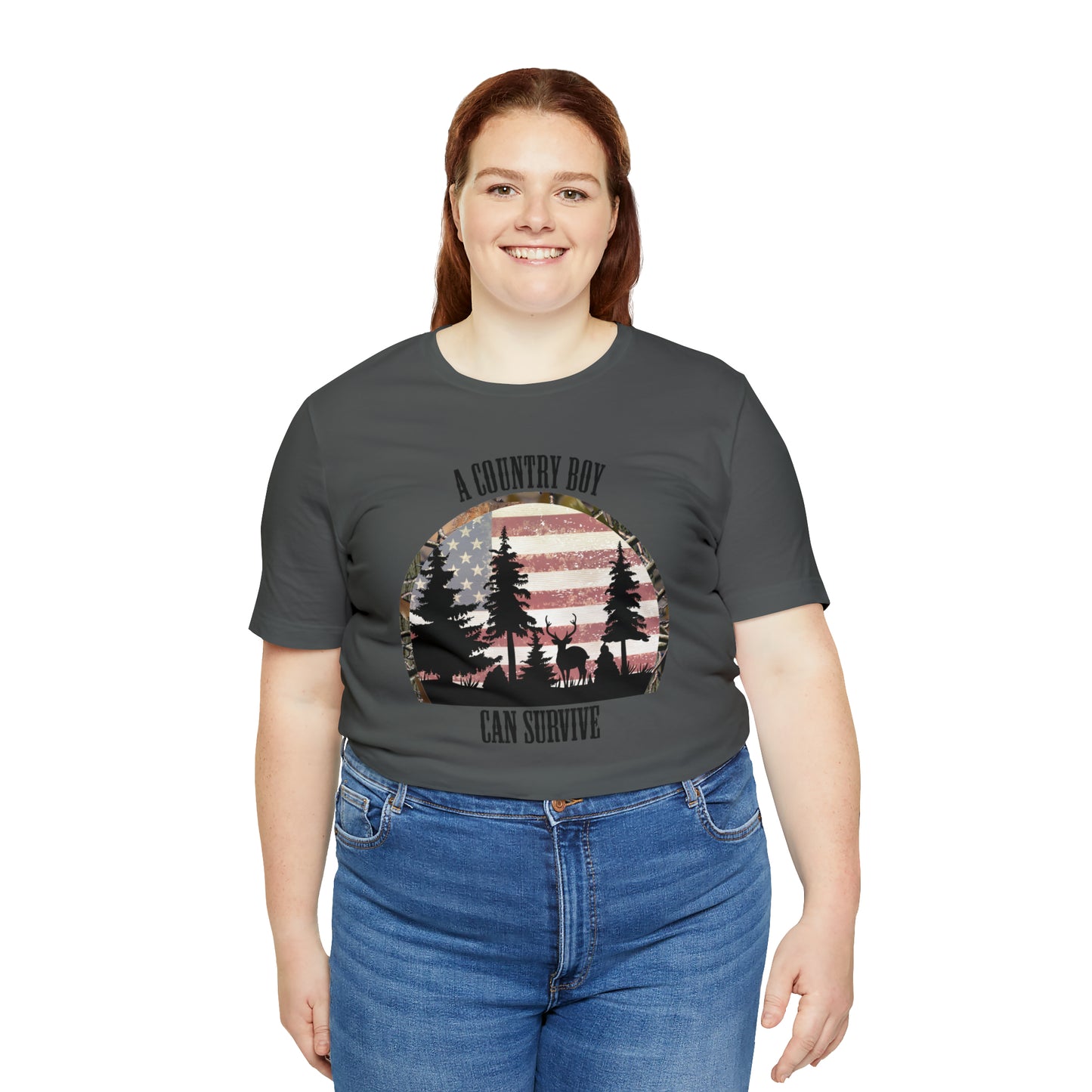 "A Country Boy Can Survive" Unisex Jersey Short Sleeve Tee