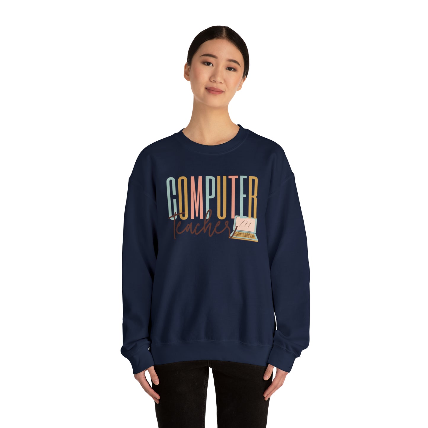 Computer Teacher Heavyweight Crewneck Sweatshirt