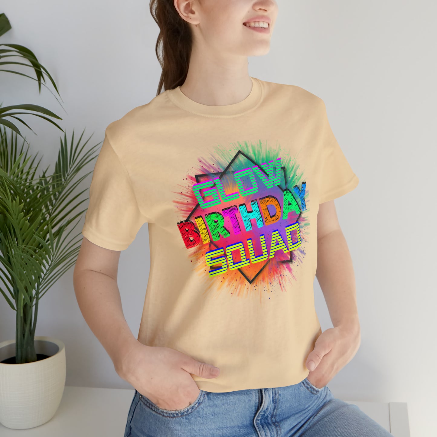 Glow Birthday Squad T-Shirt