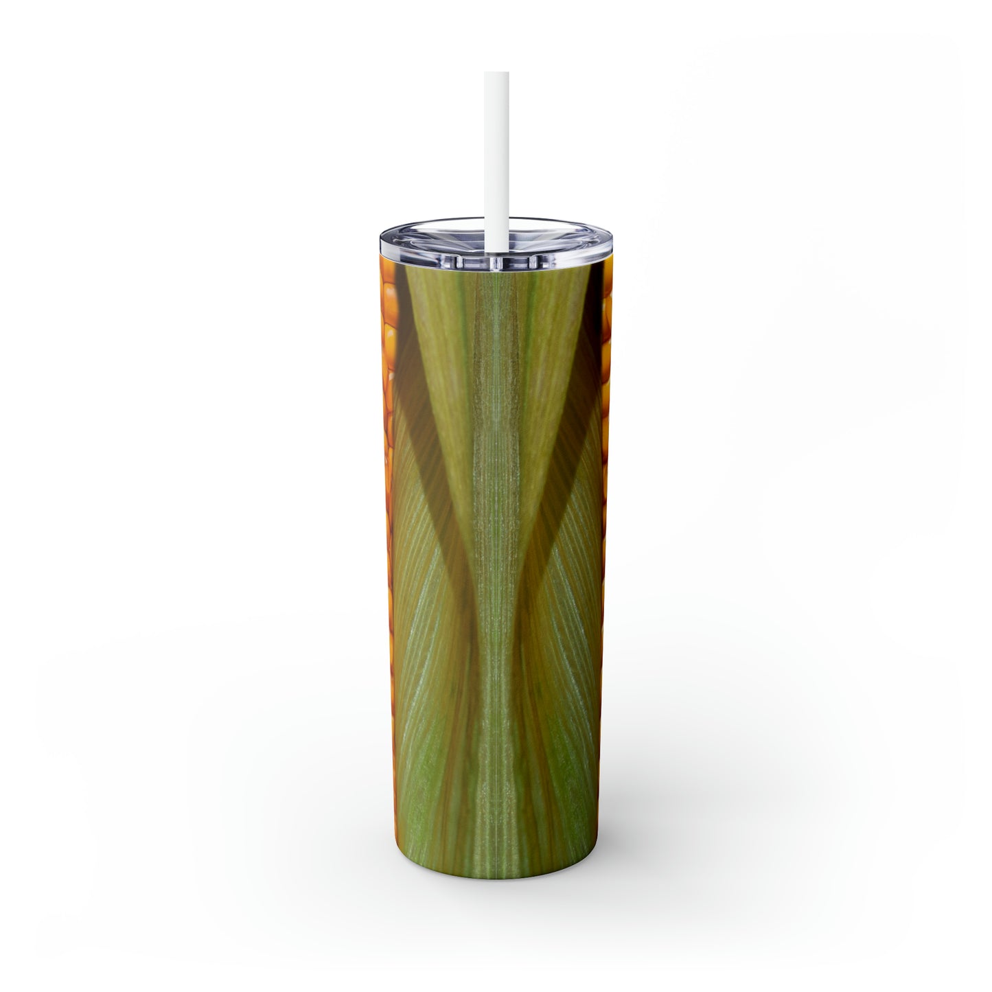 Ear of Corn/ Corn on the Cob Country Farming Skinny Tumbler with Straw, 20oz