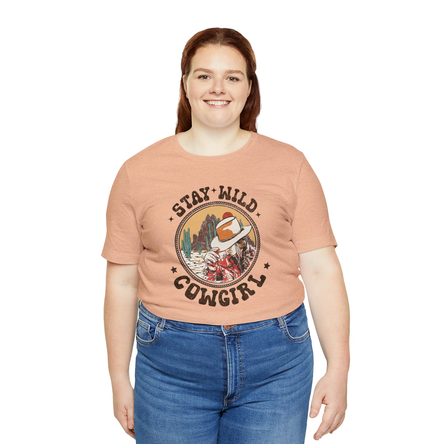 "Stay Wild Cowgirl" Unisex Jersey Short Sleeve Tee